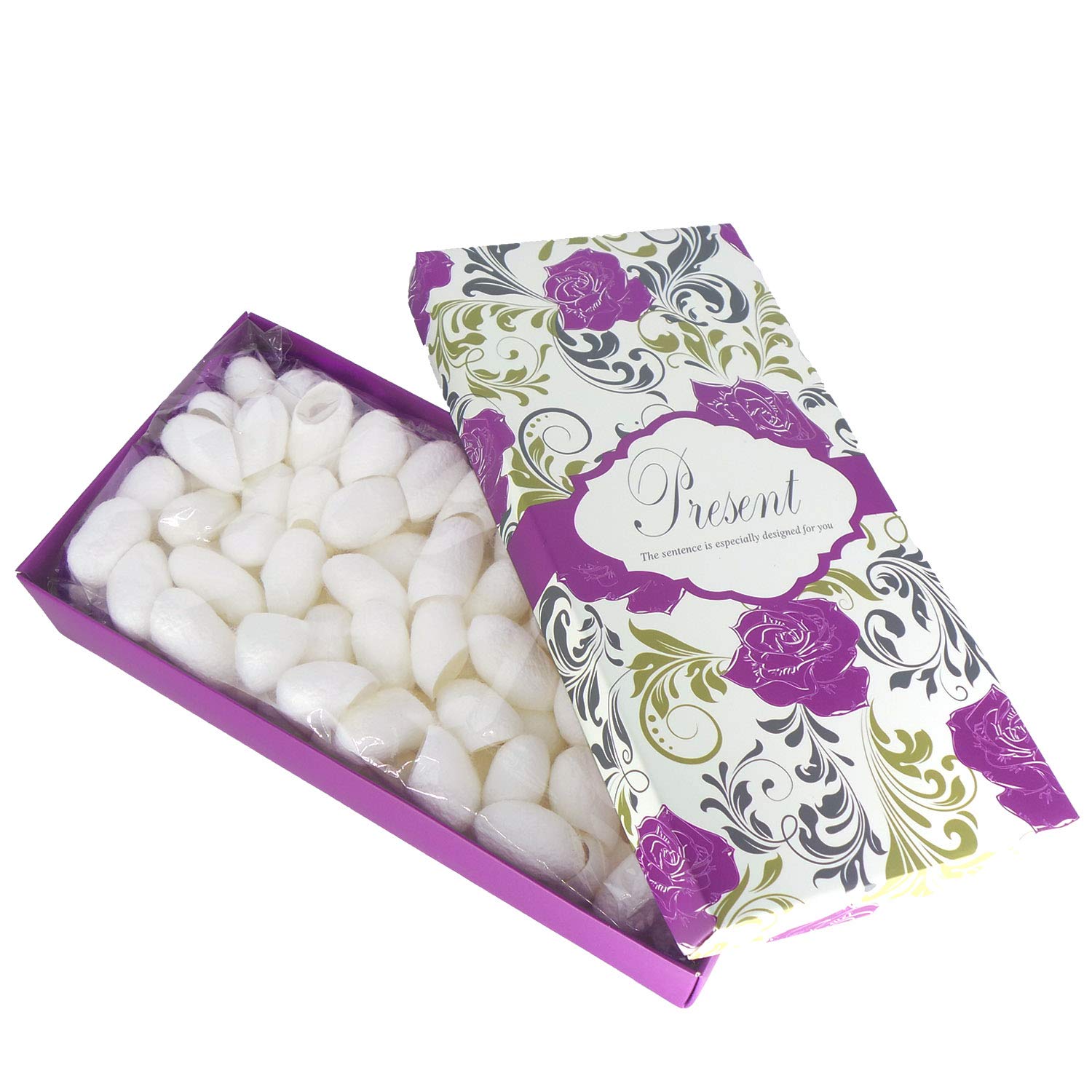 Petluno 100pcs Fresh Natural Silk Ball Cocoons Facial Cleanser Balls Healthy Skin Care Scrub Face Massage - Image 5