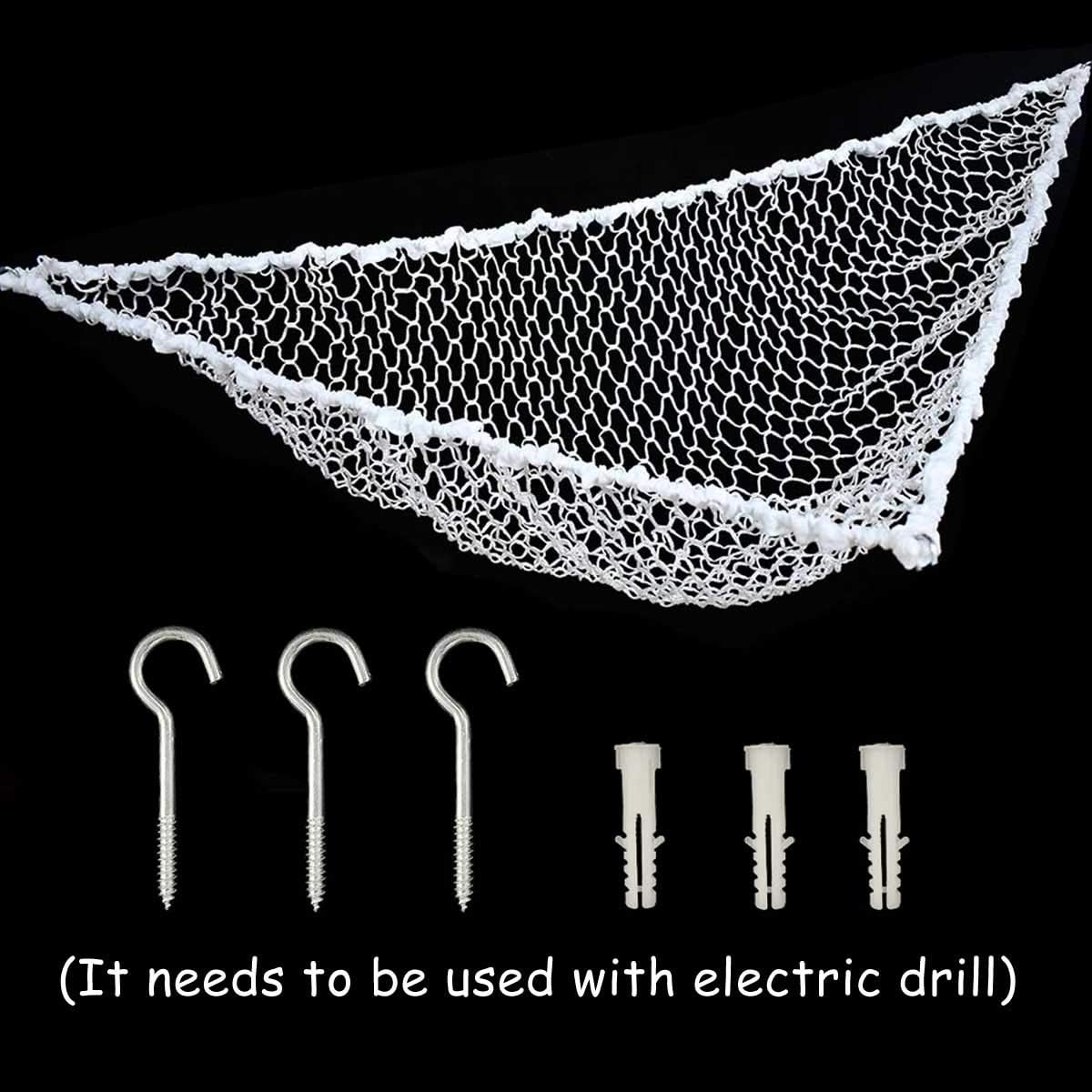 Hammock Mesh Toy Net Stuffed Animal Toys for Kids Jumbo Large Storage Pet Corner Animals Wall Hanging Organizer Christmas Gift (White) - Image 7