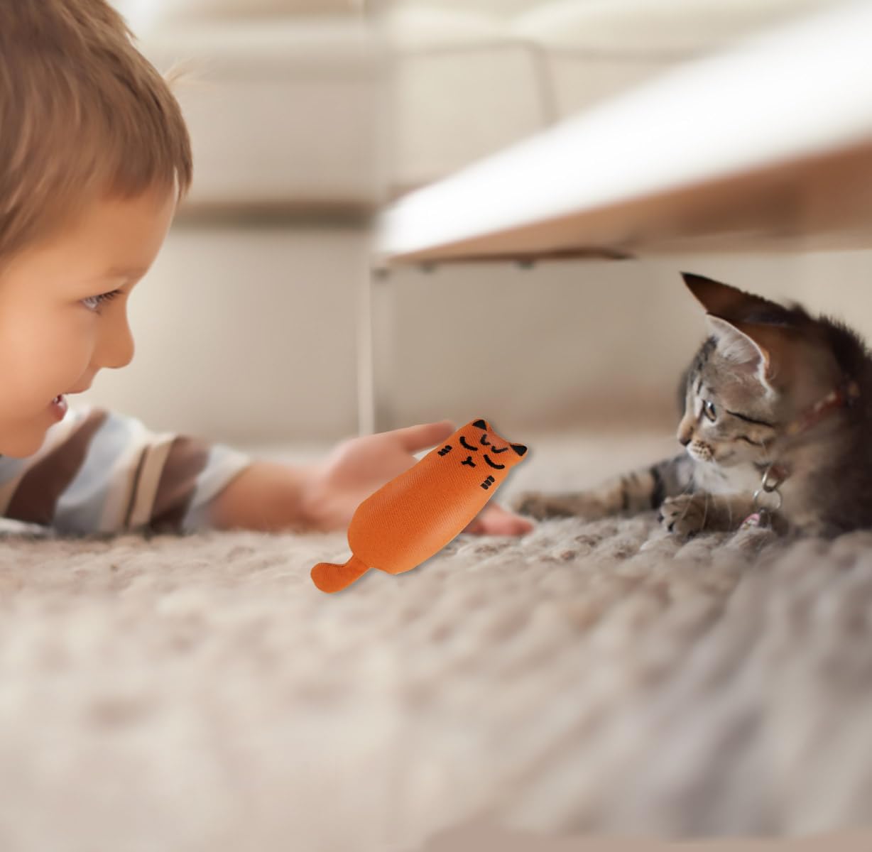 Soft Indoor Cat Toys Self Play Interactive Pillows Catnip Filled 5PCS Plush Kitten Teething Set Cute Kitty Chew Bite Resistant Cartoon Mouse Pet Supplies Gifts - Image 4