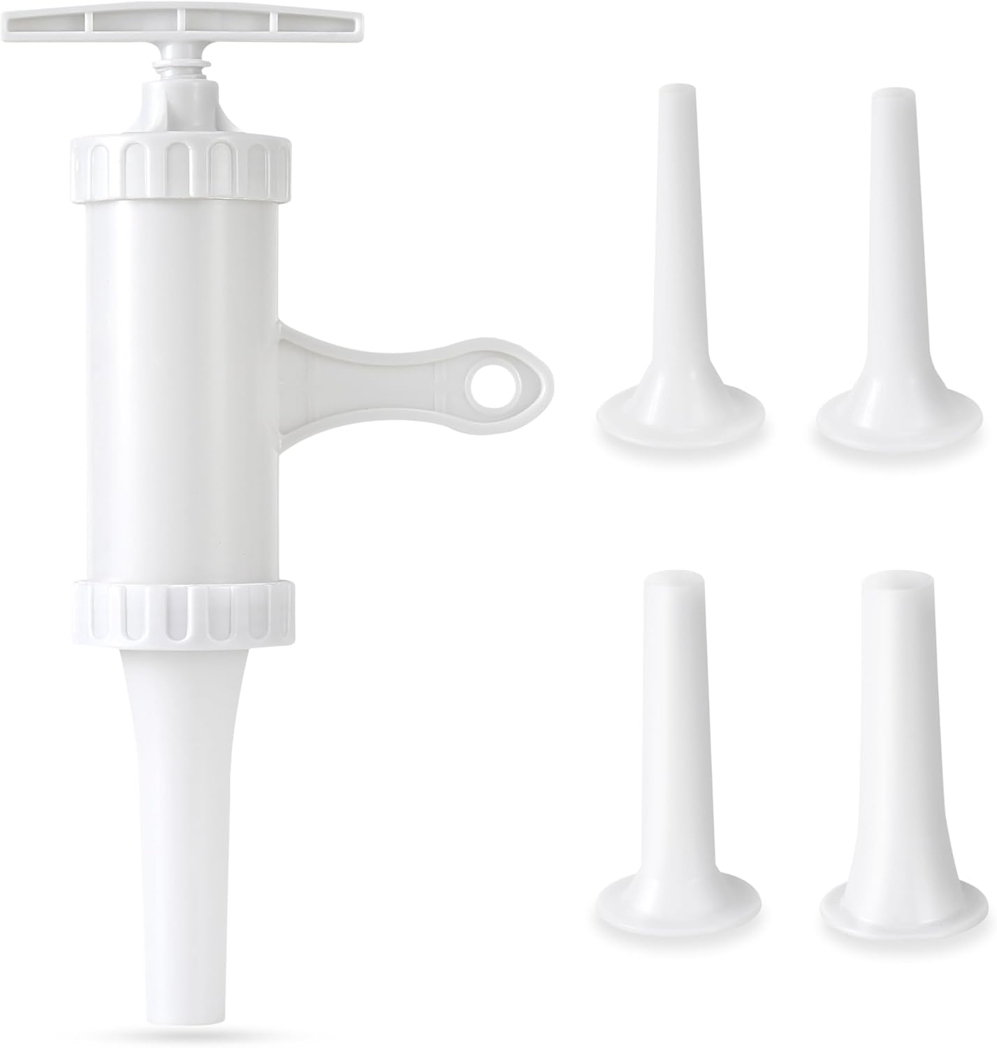 Manual Sausage Stuffer with 4 Stuffing Tubes, BPA-Free Plastic Meat Filler, 12/15/20/24mm Tubes for Natural, Collagen Casings, DIY Hot Dogs, Bratwursts - Image 1