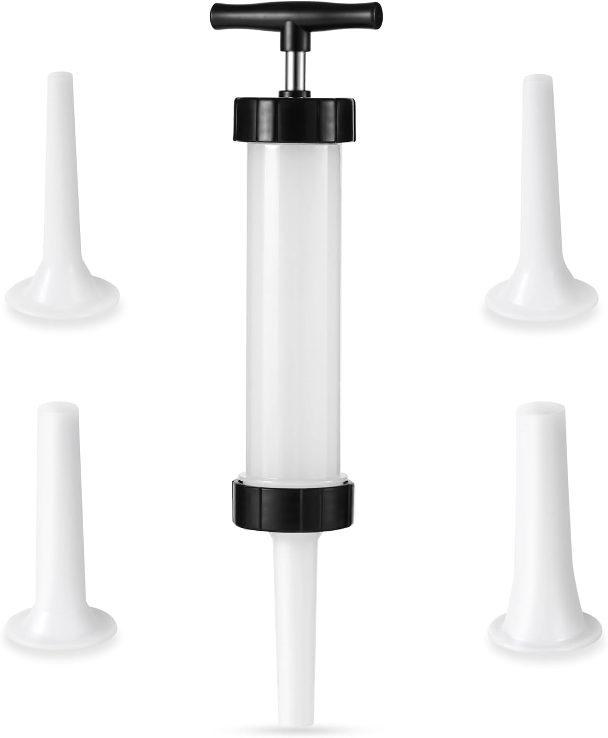 Manual Sausage Stuffer, Black, BPA-Free, Handheld with 4 Stuffing Tubes, for Hot Dogs and Bratwurst - Image 8
