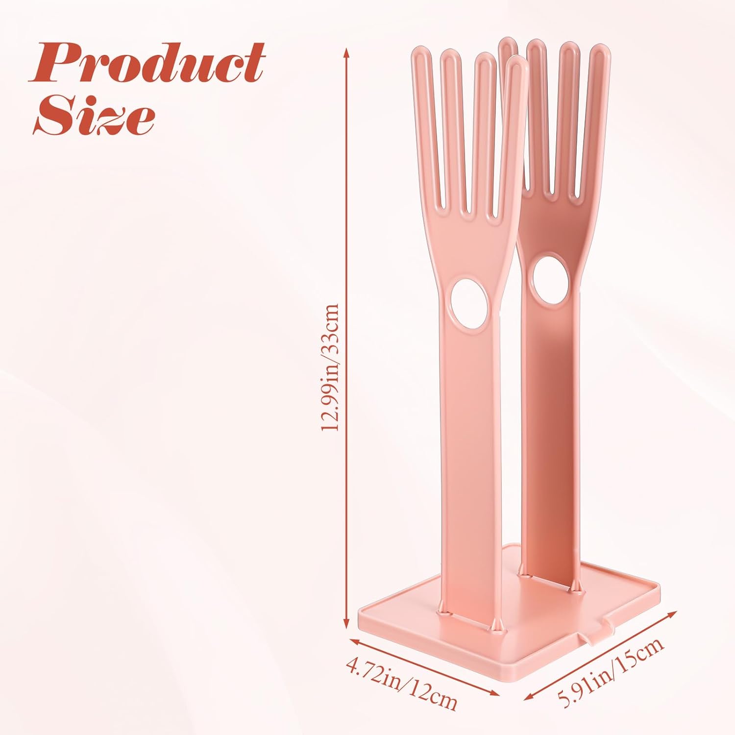 2 Pcs Kitchen Glove Holder, Kitchen Glove Stand Holder Plastic Glover Drying Dryer Rack - Image 1
