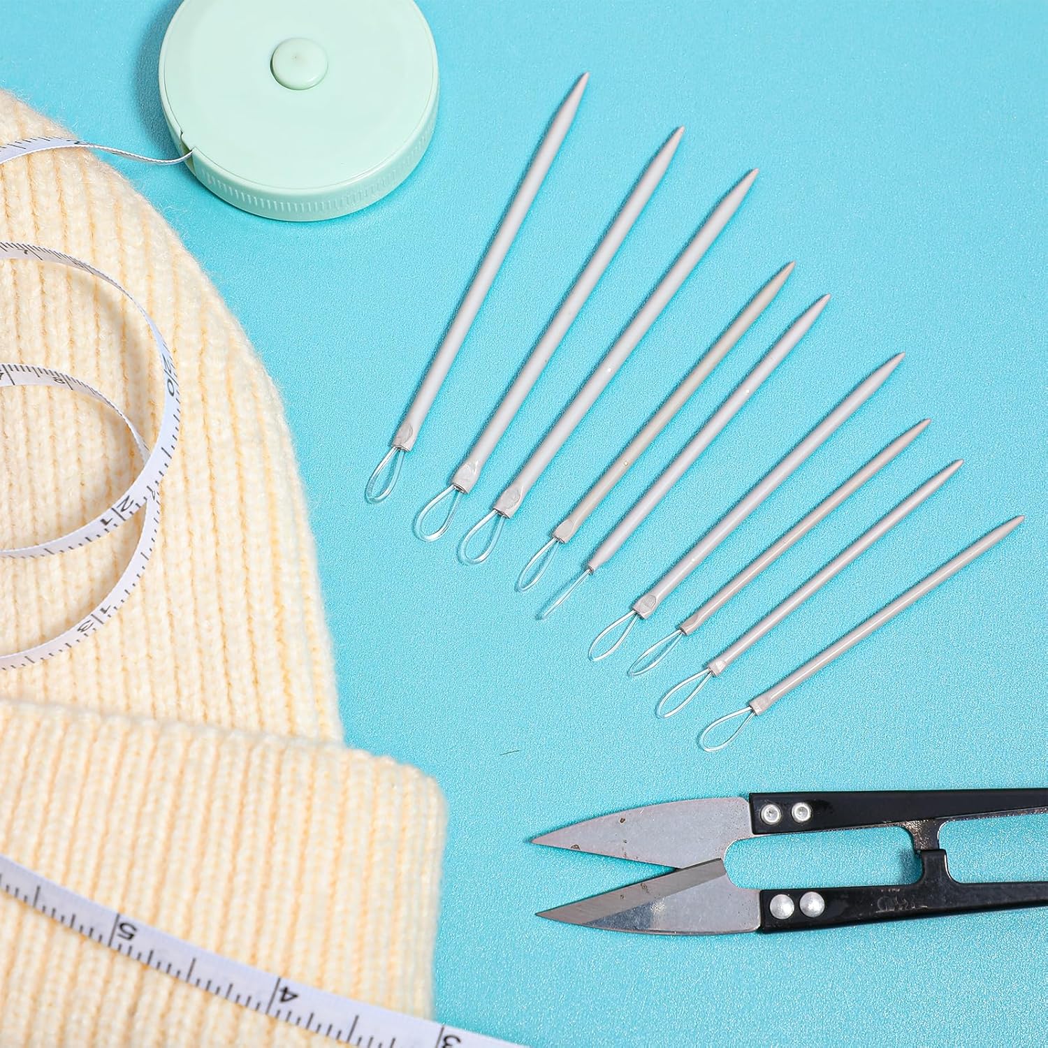 9 PCS Wool Yarn Needles, Darning Needle Nylon Thread Rope Threader Large Eye Tapestry Needle for Weave Hand Weaving Sweater Tools Accessories for Sewing Knitting Crochet Yarn Embroidery - Image 3