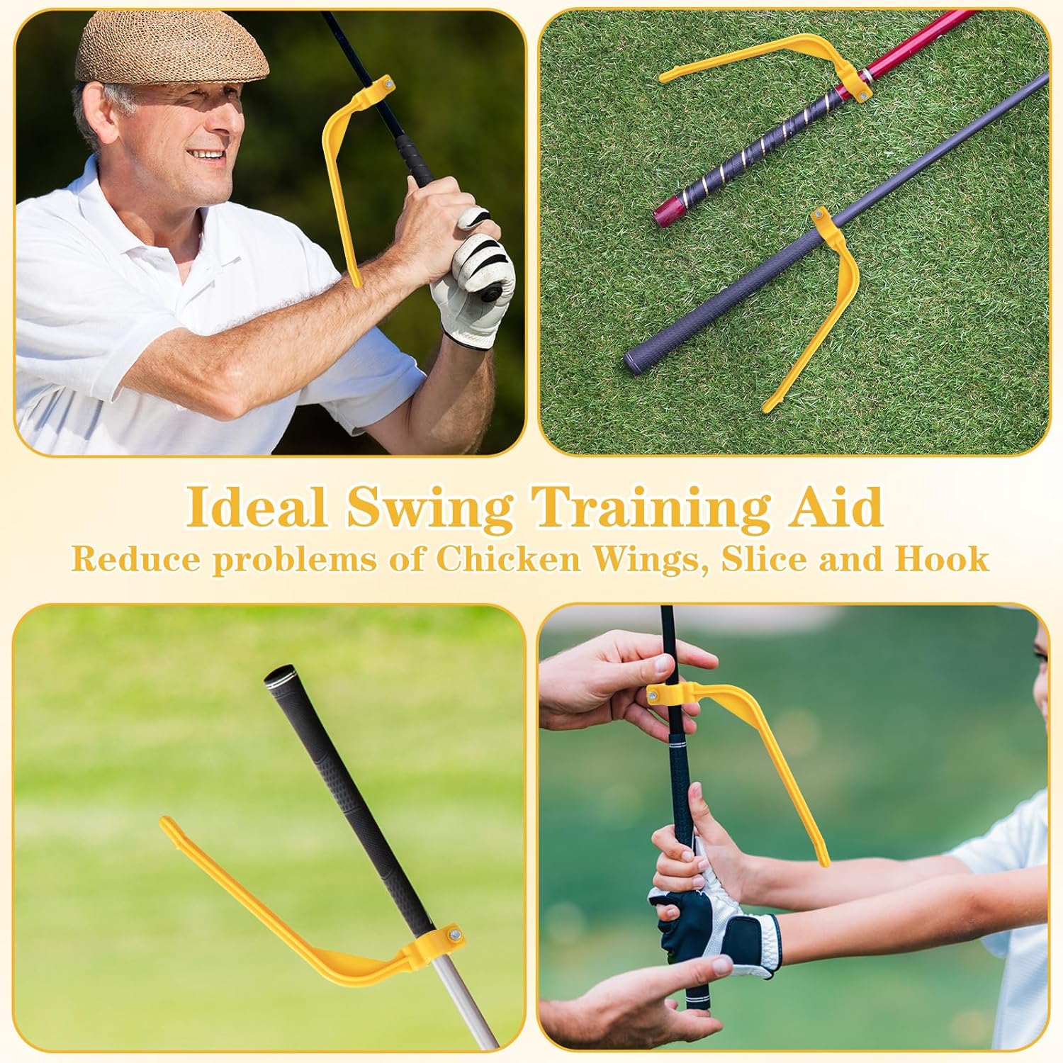 Xindojuz Golf Swing Training Aid, Golf Training Wrist Hinge Swing Correcting Trainer Tool, Stock Shot Setter Golfs Club Practice Equipment Arm Elbow Posture Teaching Accessory for Golfers Beginners - Image 4