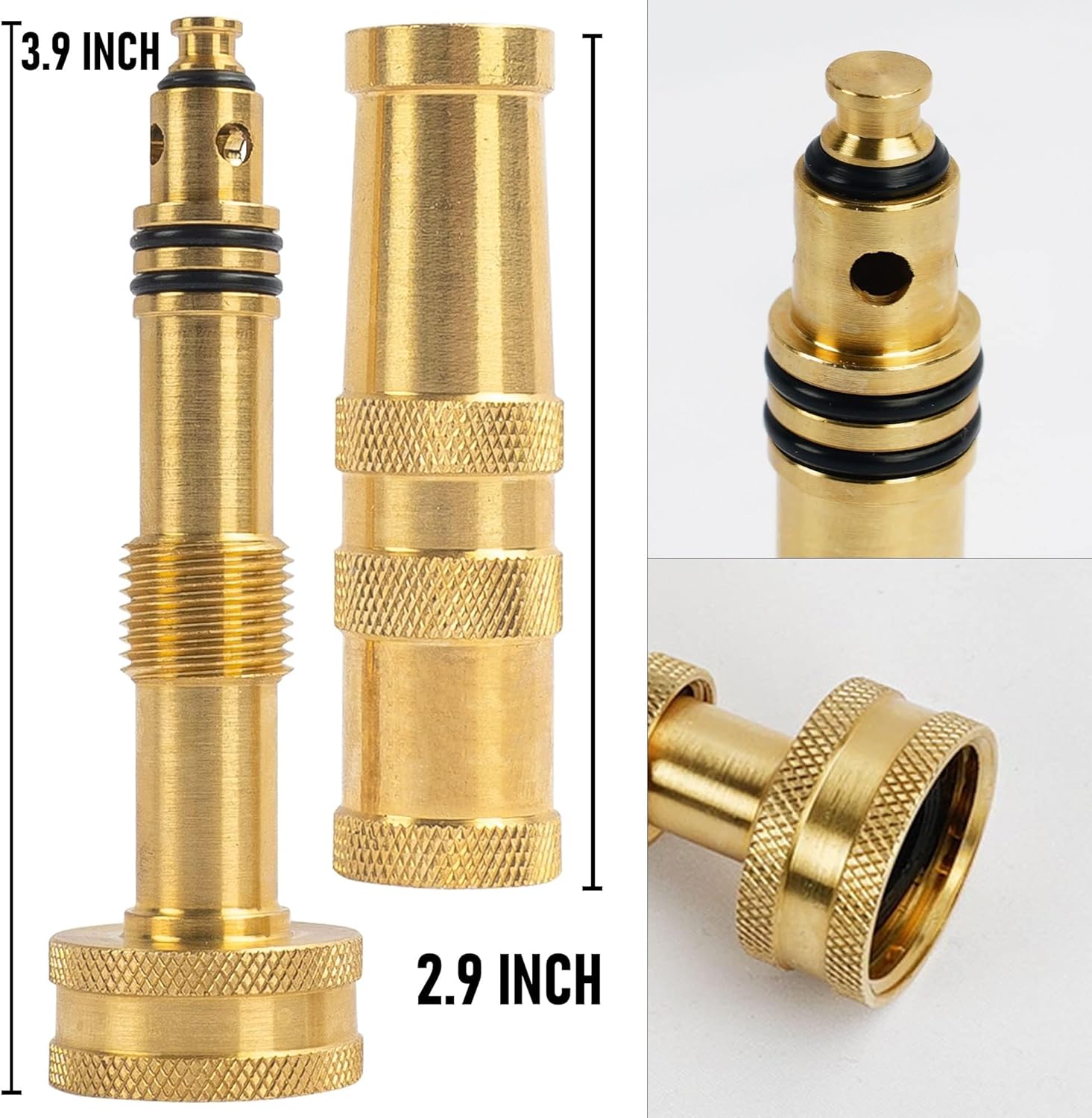 Garden Hose Repair Kit + Adjustable Twist Hose Nozzle - Image 7