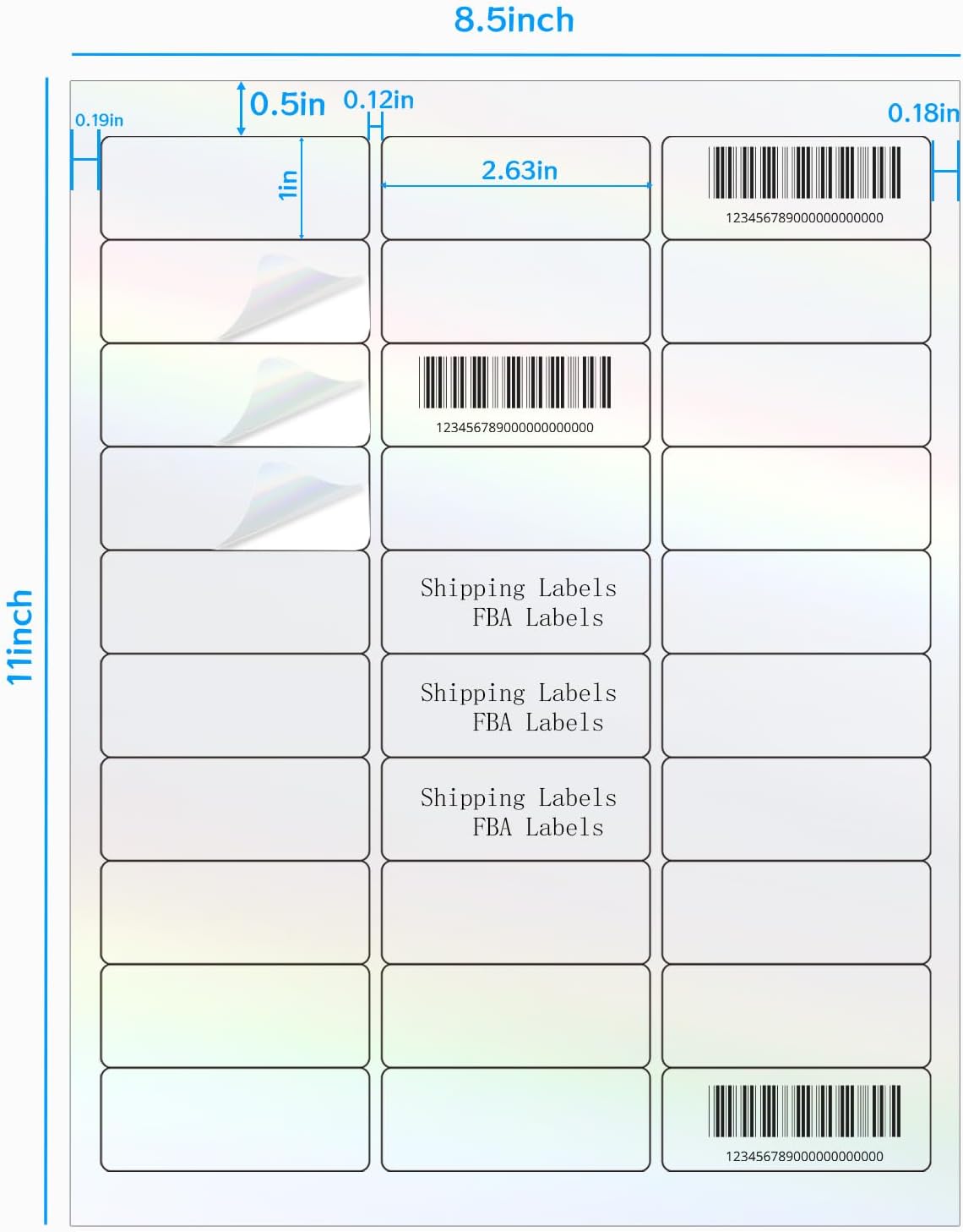 STARLIBOO Transparent Stickers Labels -1