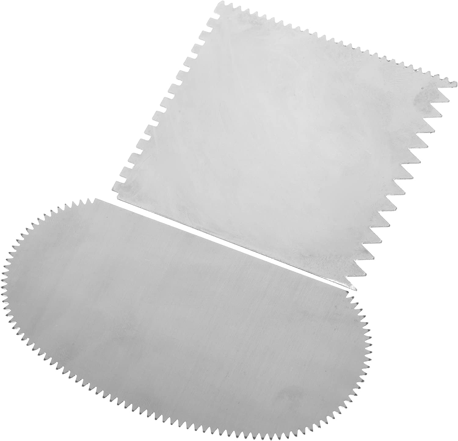 2Pcs Mud Rib Pottery Clay Ribs Stainless Steel Serrated Scraper Crafts Tool, Ceramics Clay Sculpting Tools Kit for Sculpture Pottery - Image 1