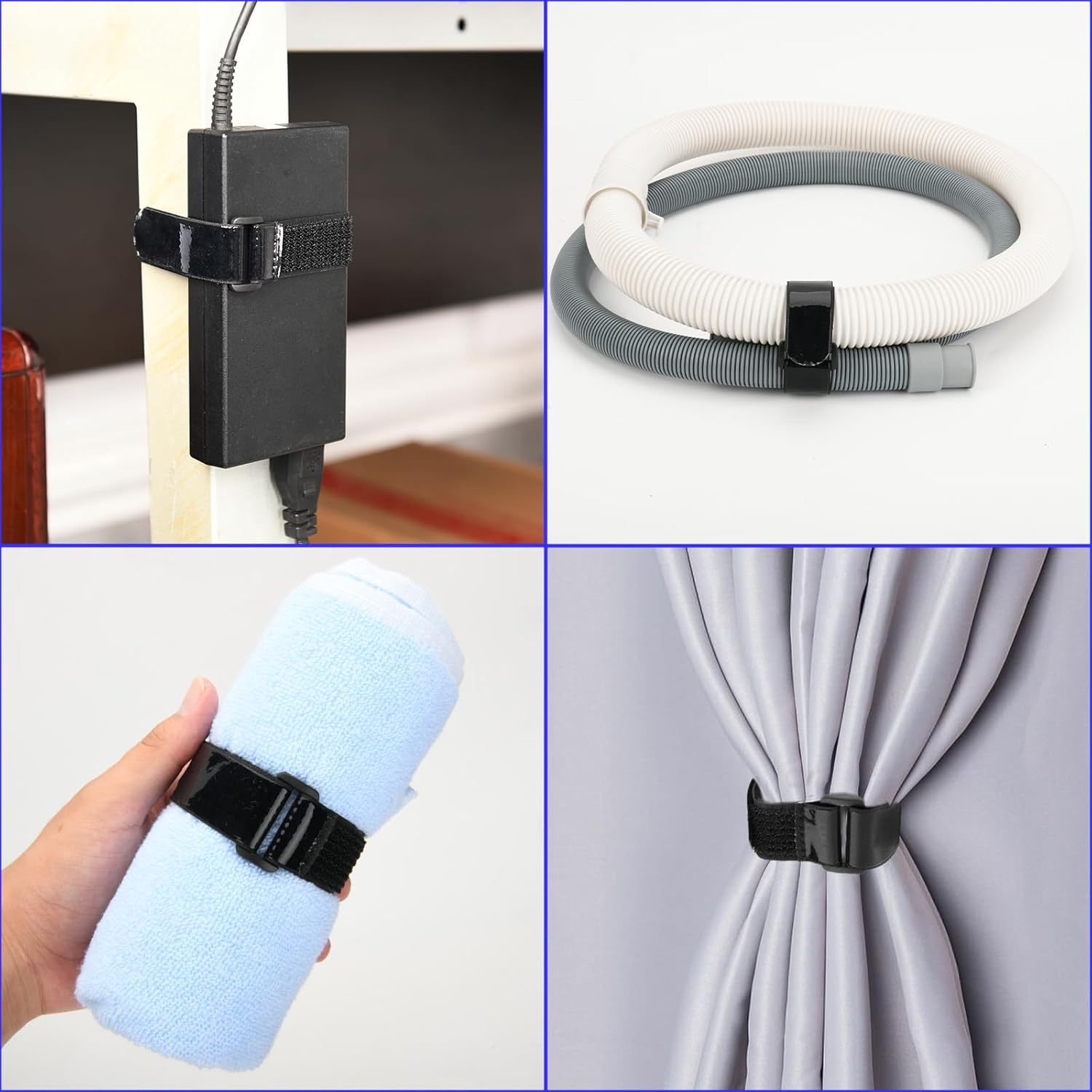 Cinch Straps with Anti-Slip Silicone Strips, 1 x 14