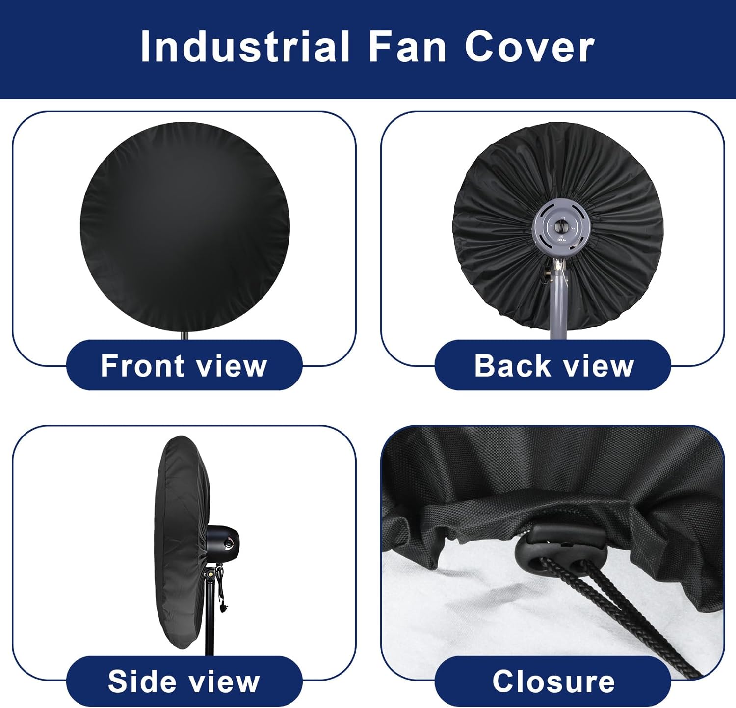 Industrial Heavy Duty Waterproof & Dustproof Fan Cover for 16-20