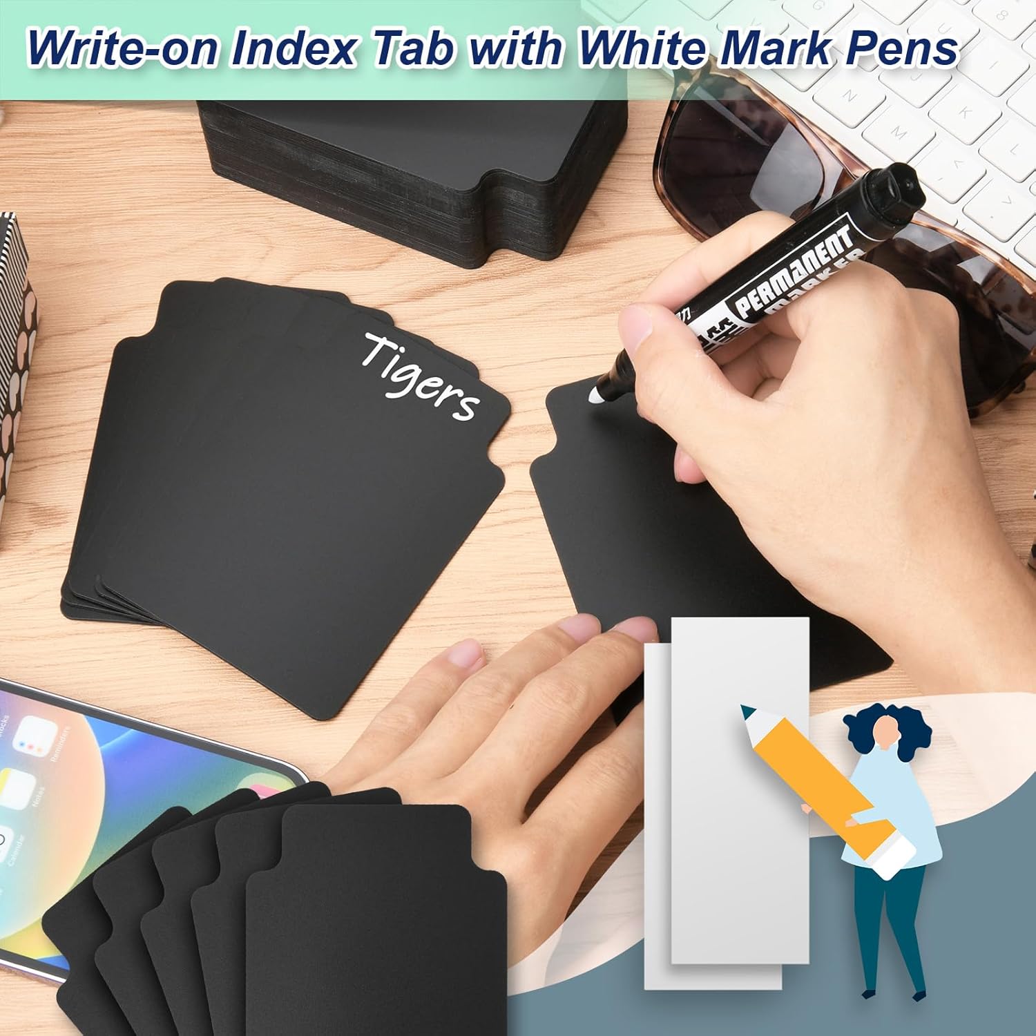 Tall Trading Card Dividers, 0.8MM Thick Card Page Dividers Frosted Card Separator with Tabs Top Loaders Plastic Divider Cards for BCW, Games Sports, Playing Card, 4.2 * 3