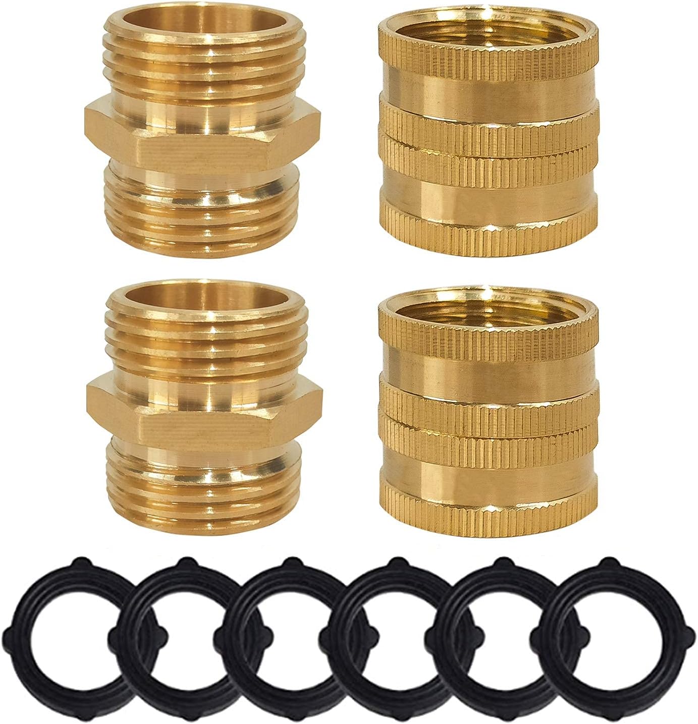 Garden Hose Adapter + Brass Garden Hose End Caps - Image 2