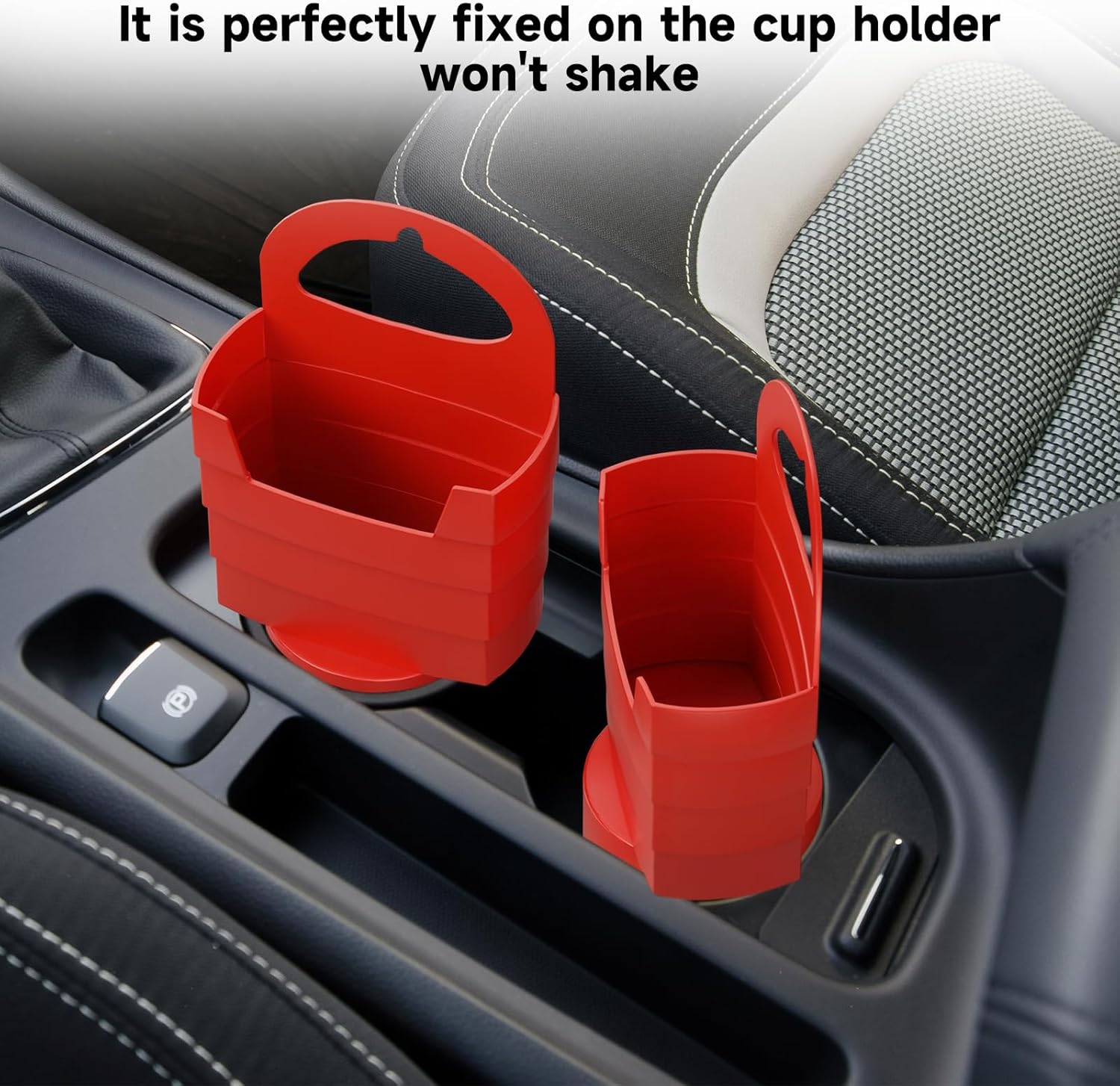 French Fry Holder and Dip Sauce Holder Set for Car, Mini Sauce Holder for On-The-Go Snacking, Idea for Men and Women Stocking Stuffer, for Holiday Present (Red) - Image 5