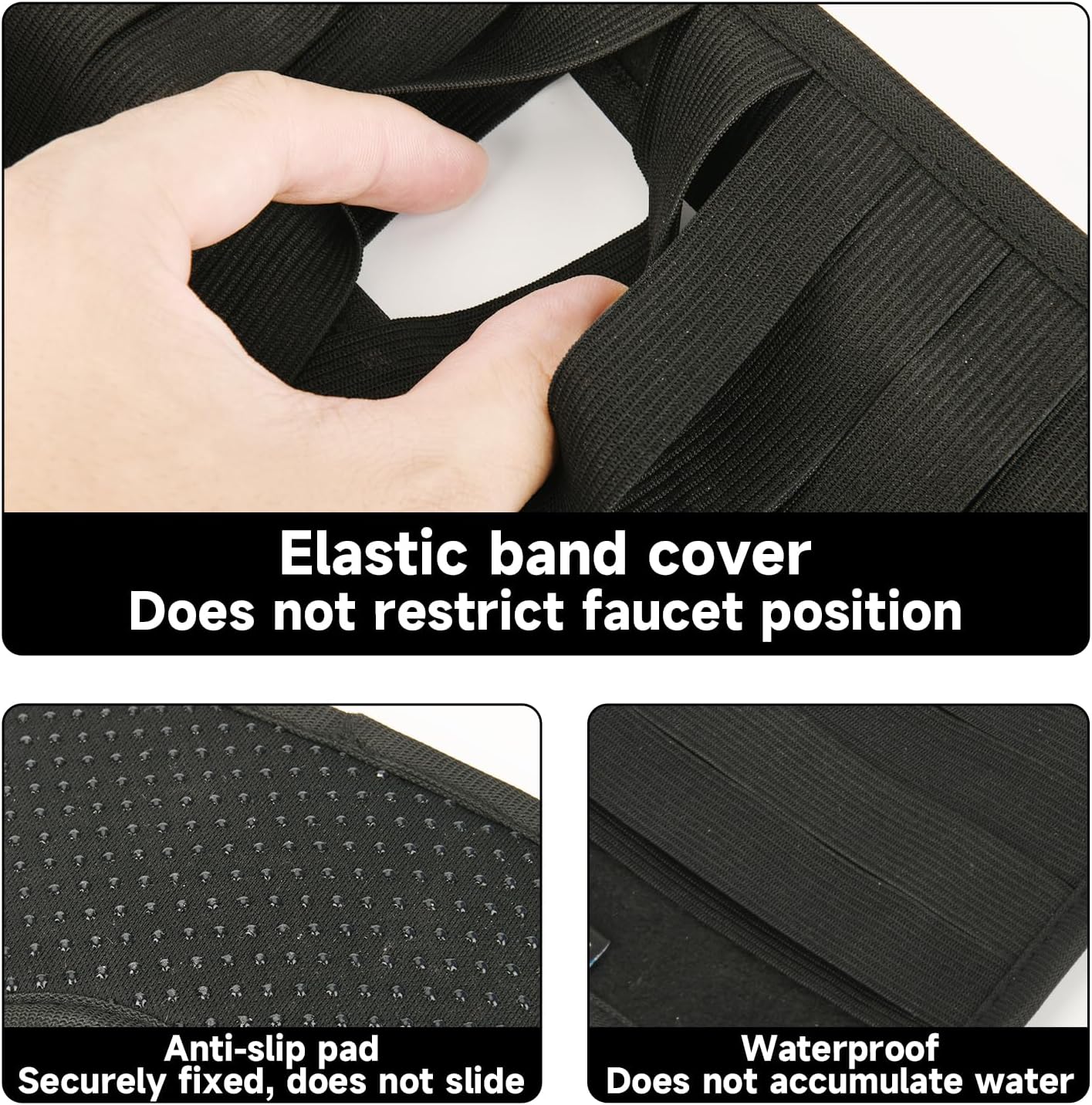 Faucet Mat for Bathroom Sink - Easy to Clean, Anti-Slip Splash Guard with Fast Drying Properties - Protective Sink Tray Ideal for Stone Sinks in Bathroom & Kitchen - Image 3
