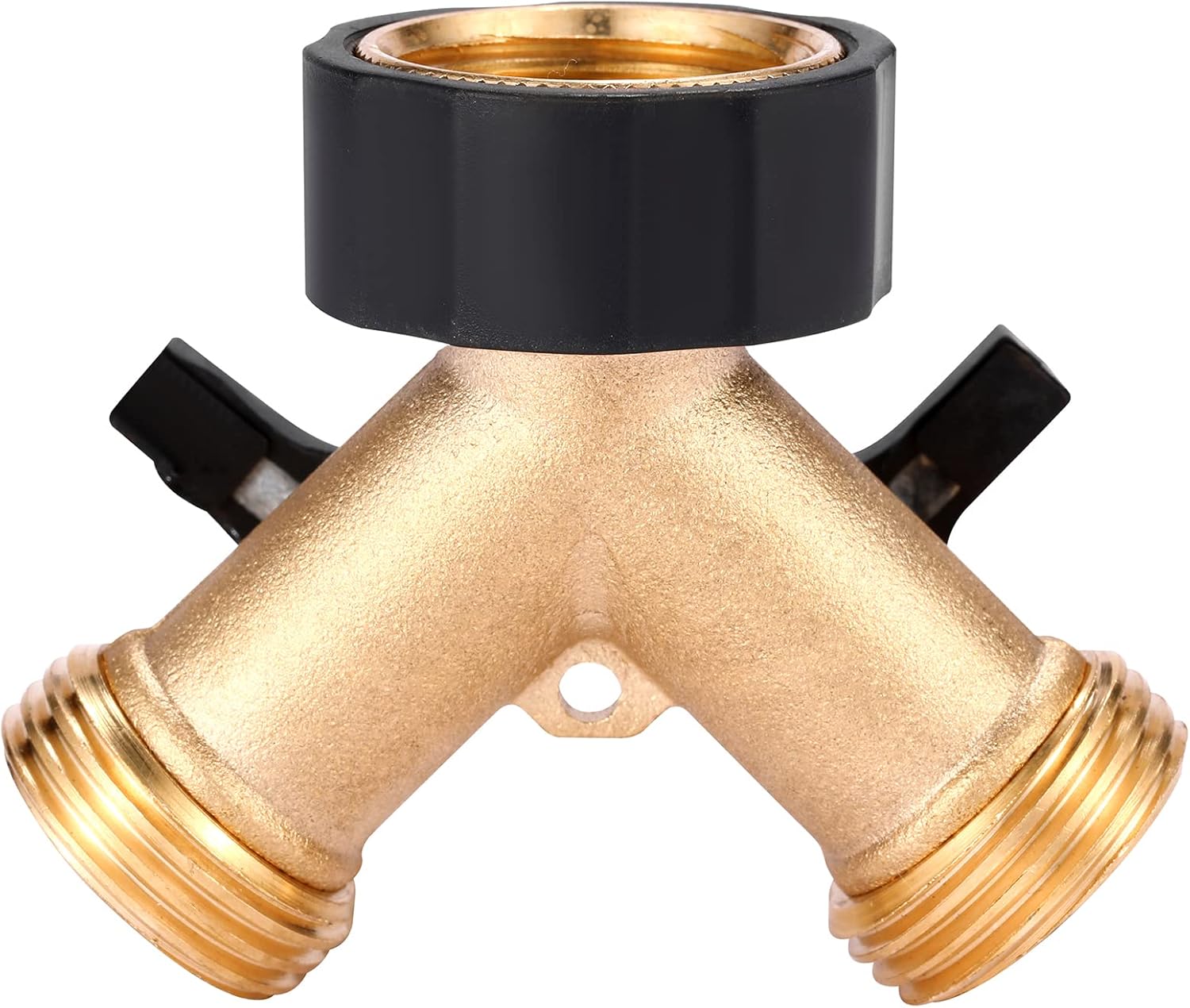 Garden Hose Splitter 2 Way Heavy Duty, Y Connector Brass Garden Hose Adapter, Hose Bib Splitter with 2 Extra Rubber Washers - Image 6