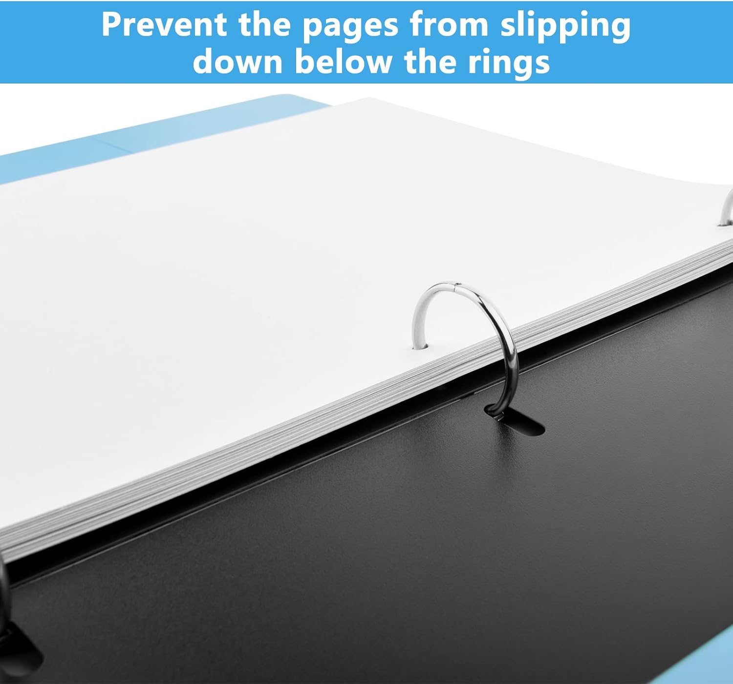 20 PCS Flat Sheet Lifters, Sheet Flatteners, Sheet Lifters Binders, Plastic Sheet Lifters, Protect Binder Page Sheet for 11-Inch x 8-1/2-Inch 3 Ring Binder, D Ring Binders - Image 3