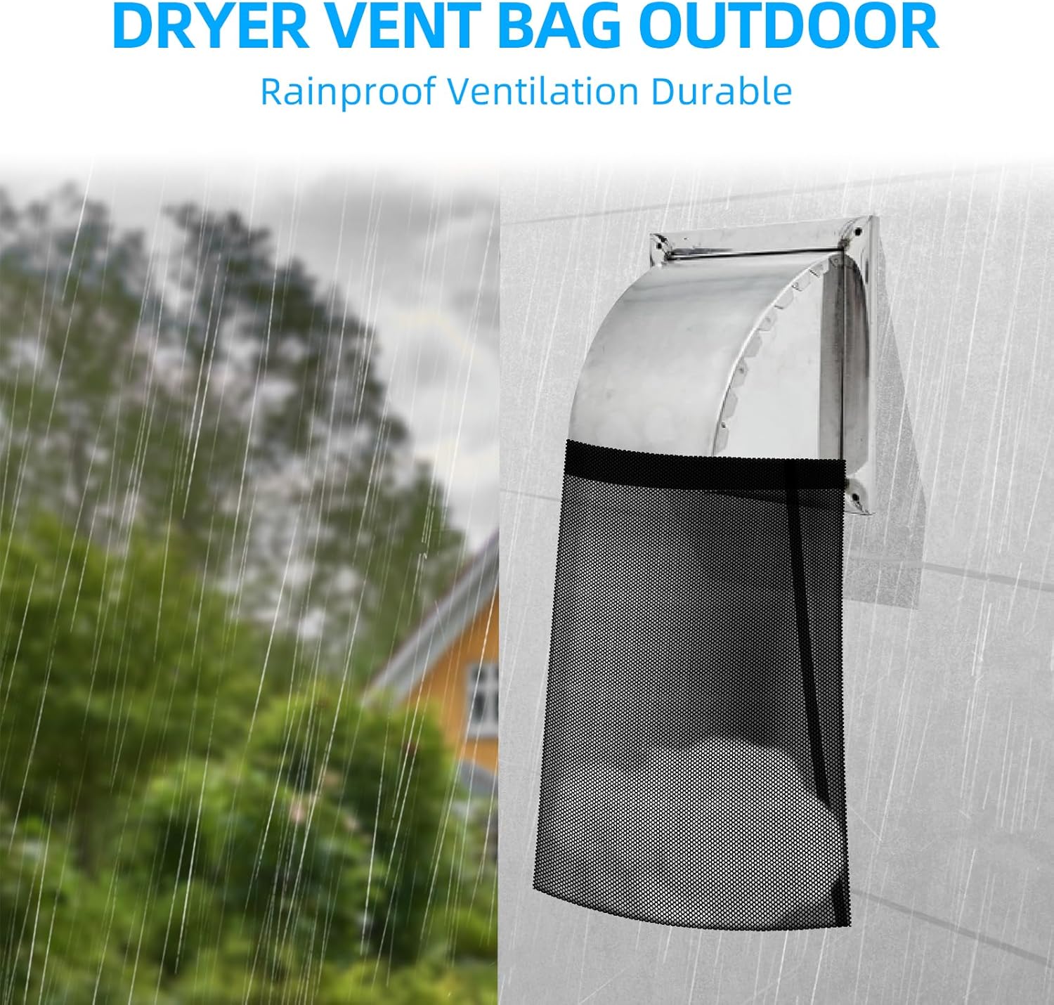 CONLI 3 PCS Dryer Lint Catcher Bag Lint Catcher for Dryer, Dryer Vent Lint Dust Bag Dryer Lint Trap for Outdoor Indoor Dryer Vent Capturing Lint and Dust - Image 4