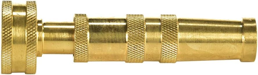 Heavy-Duty Brass Hose Nozzle, Adjustable Twist Hose Nozzle, Jet Sweeper Nozzle, Garden Sprayer - Image 5