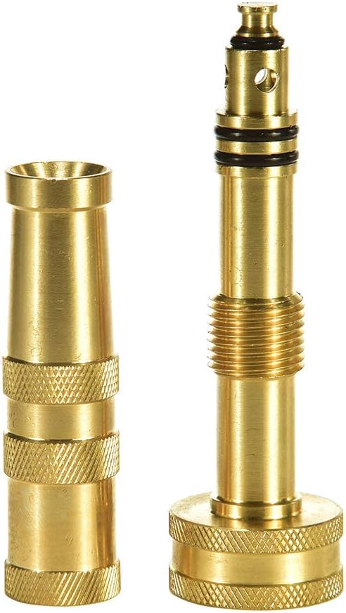 Heavy-Duty Brass Hose Nozzle, Adjustable Twist Hose Nozzle, Jet Sweeper Nozzle, Garden Sprayer - Image 6