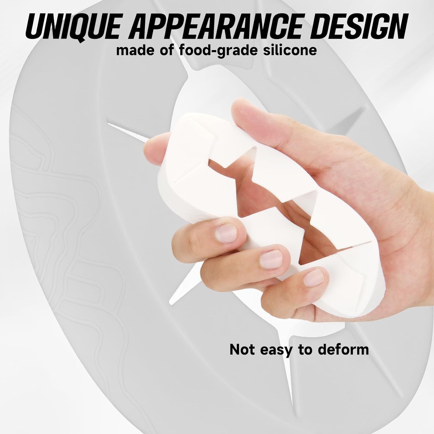 Silicone Ring for 30 & 40 oz Stainless Steel Tumbler,Reusable Iced Coffee Cup Ring,Durable Drink Sleeve for Cold Beverages, Leak-Proof Lid for Iced Coffee,Hot Drinks (White x 2) - Image 4