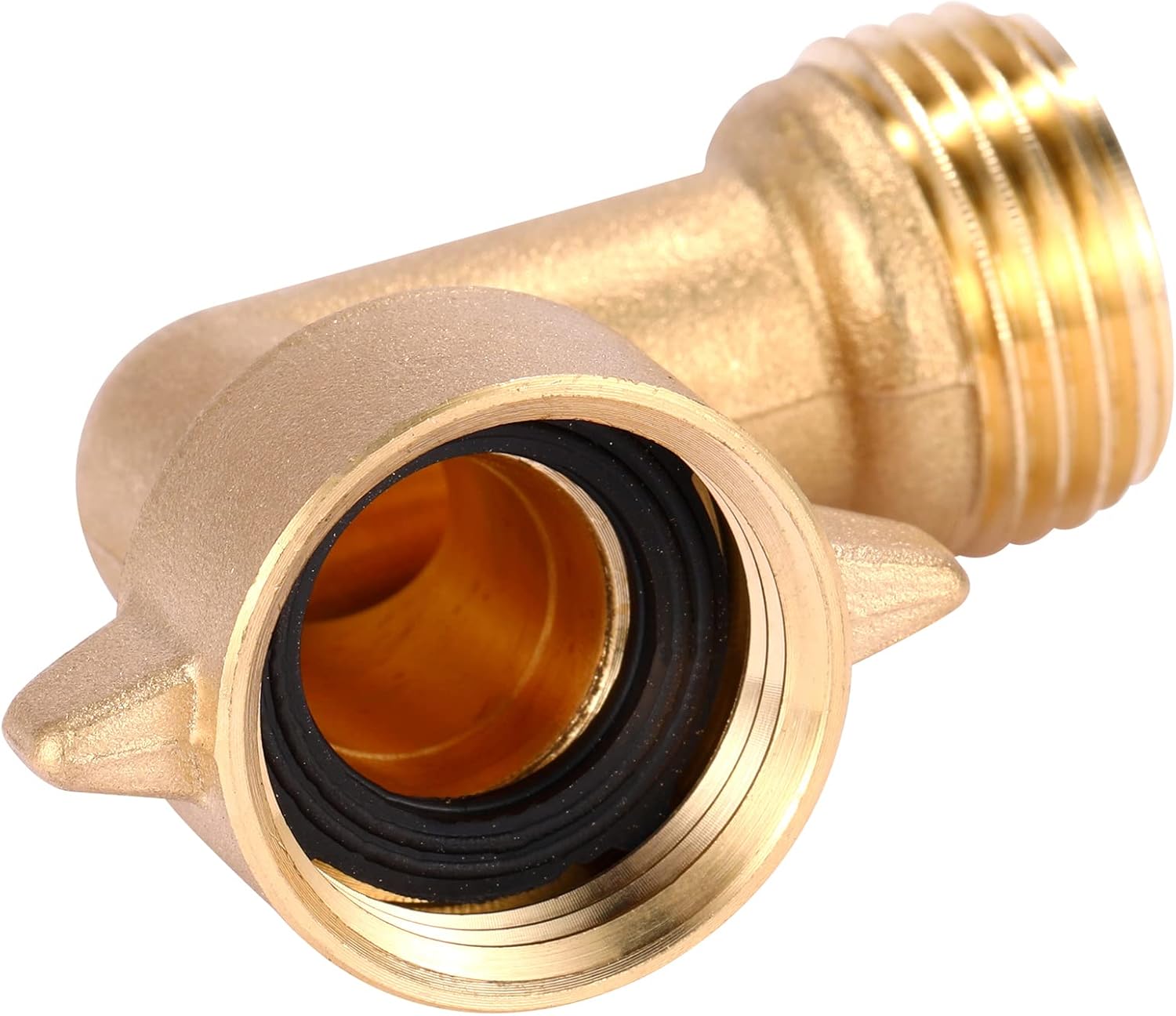 2 Pack Garden Hose Elbow Connector 90 Degree, 3/4