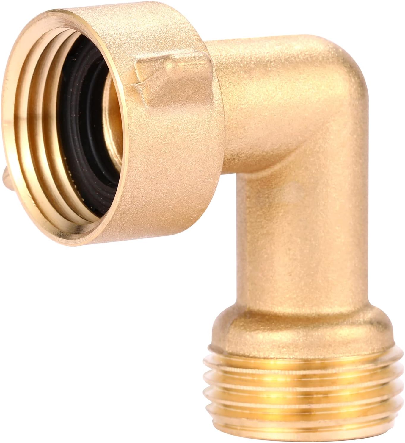 2 Pack Garden Hose Elbow Connector 90 Degree, 3/4