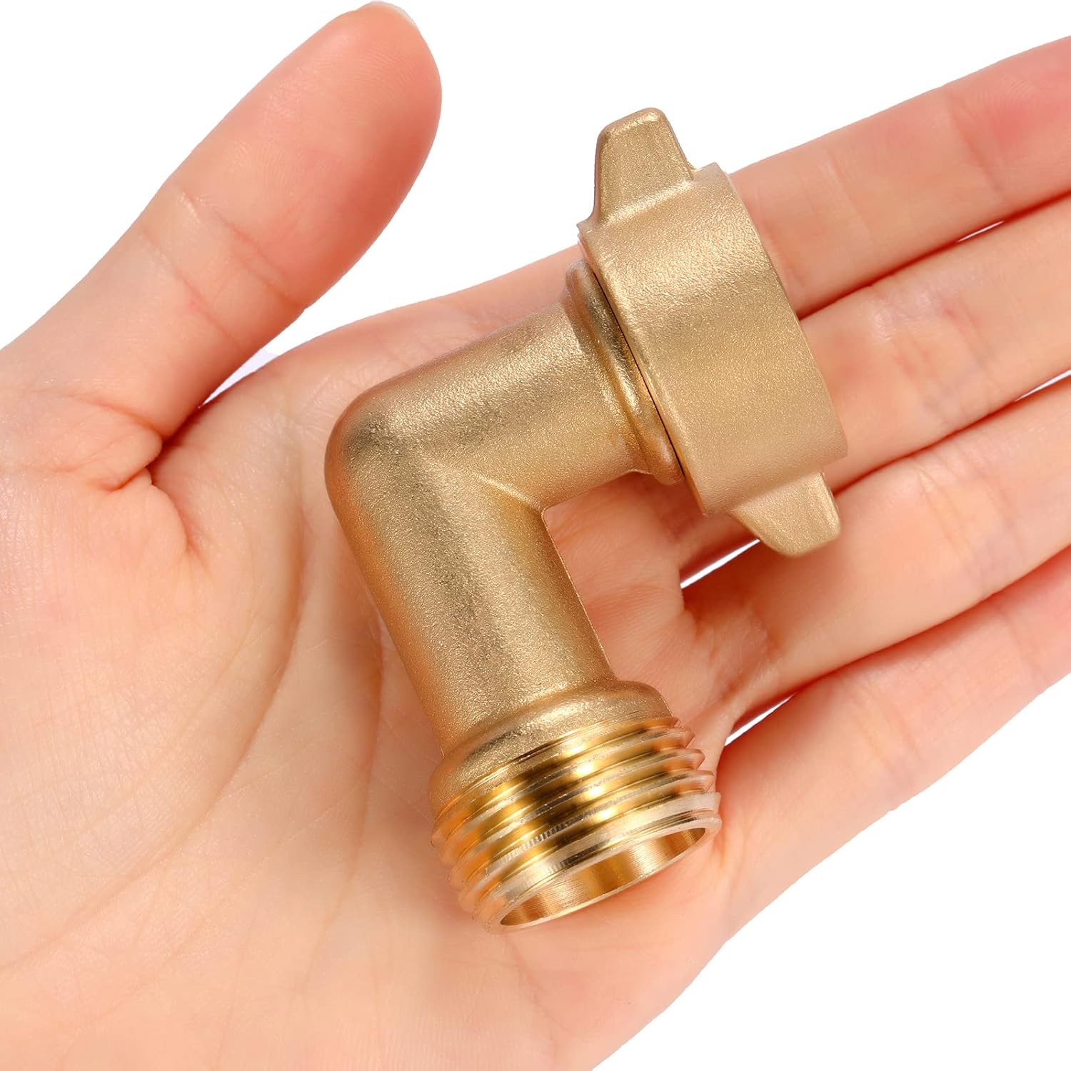 2 Pack Garden Hose Elbow Connector 90 Degree, 3/4