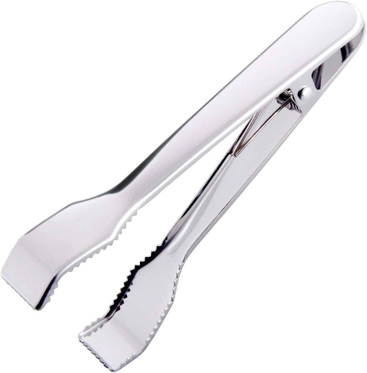 Ice Tongs for Ice Bucket 6-3/4 Inch - Premium 18/8 Stainless Steel Ice Tongs with Teeth for Ice Sugar Cubes Tea Party Coffee Bar Serving - Image 1