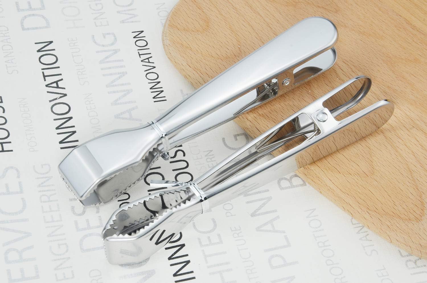 Ice Tongs for Ice Bucket 6-3/4 Inch - Premium 18/8 Stainless Steel Ice Tongs with Teeth for Ice Sugar Cubes Tea Party Coffee Bar Serving - Image 4
