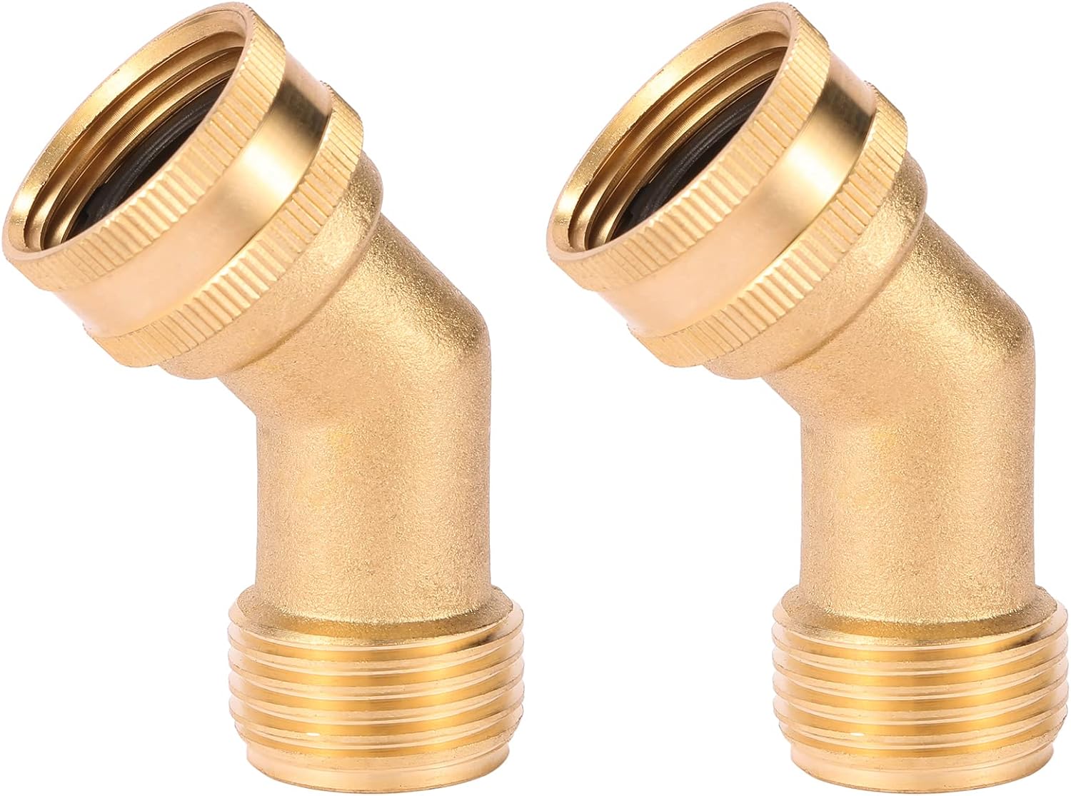 45 Degree Garden Hose Elbow, Eliminates Stress and Strain On RV Water Intake Hose Fittings, 3/4