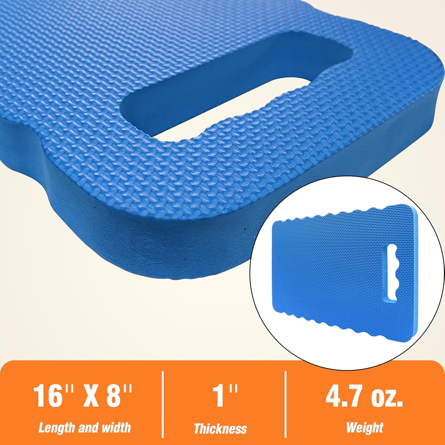 Garden Kneeling Pad - for Gardening, Baby Bath, Yoga, Pilates, Exercise, Blue - Image 2