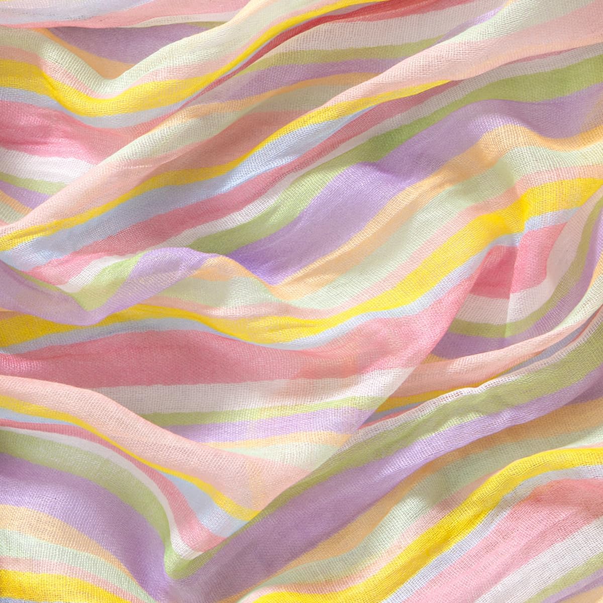 Easter Spring Table Runner Pastel Stripe Floral Cheesecloth Gauze 120 Inch Rustic Boho Cheese Cloth Runner for Wedding Party Baby Bridal Shower Decoration Holiday Home Decorations - Image 6