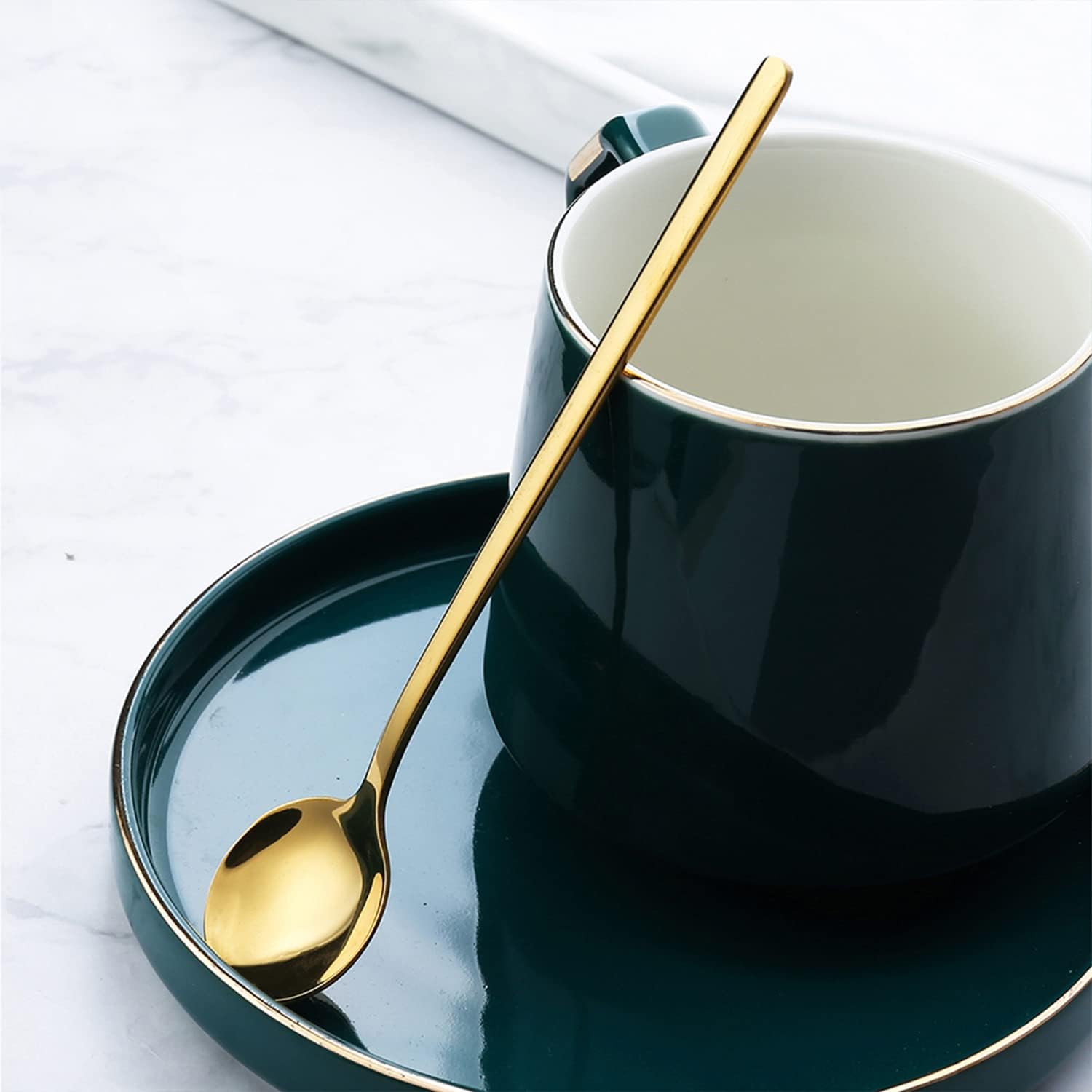 4 Pack Stainless Steel Coffee Spoon, 6.7 Inch Stirring Spoons, Cocktail Stirring Spoons for Coffee Tea Dessert Cake Ice Cream Cappuccino (Silver) - Image 5