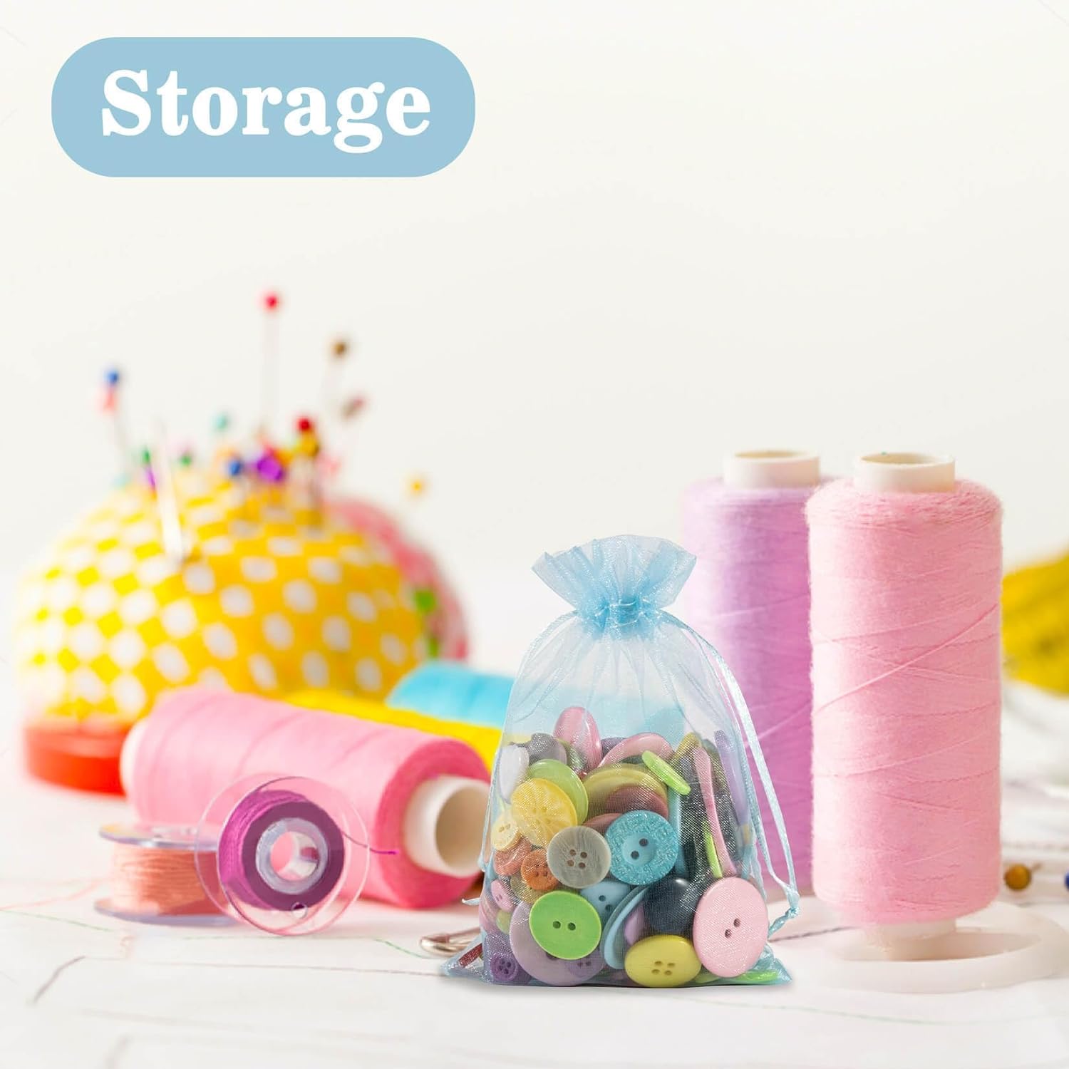 120PCS Organza Bags 4''x6'' - Muticolor Small Sachet Jewelry Gift Favor Bags Drawstring Mesh Bags Gifts Valentines Wedding Eid Mubarak Halloween Eve Christmas New Year Party Candy Fruit Wrap Bulk - Image 4