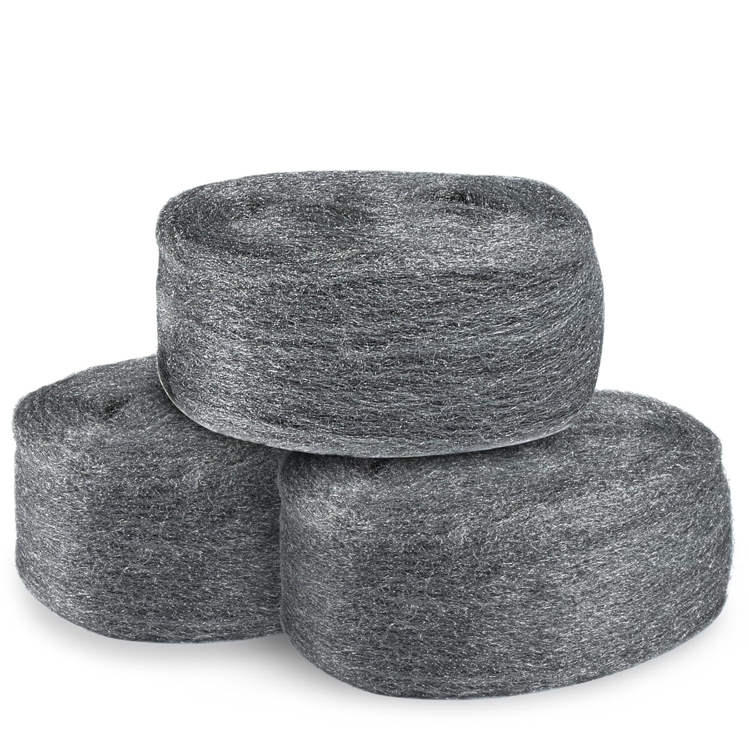 Steel Wool 0000 15oz(30ft) - 0000 Steel Wool for Glass Fine Steel Pads for Chrome or Wood Polishing Weep Hole Covers for Brick Walls Fill Fabric l Fabric Pad Mice Control - Image 1