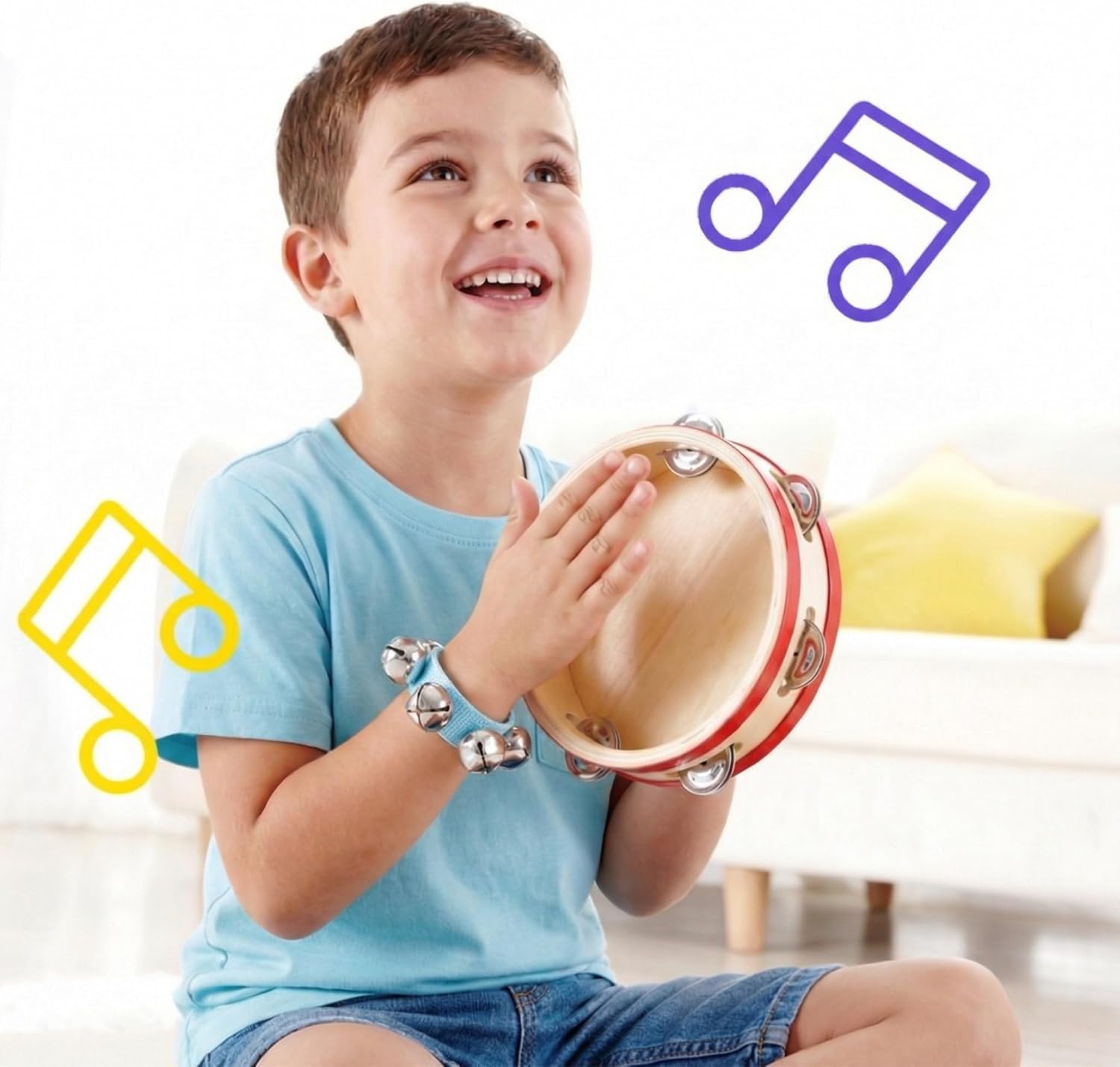 6 PCS Percussion Instruments, Wrist Bells Jingle Bells Musical Rhythm Toys - Image 7