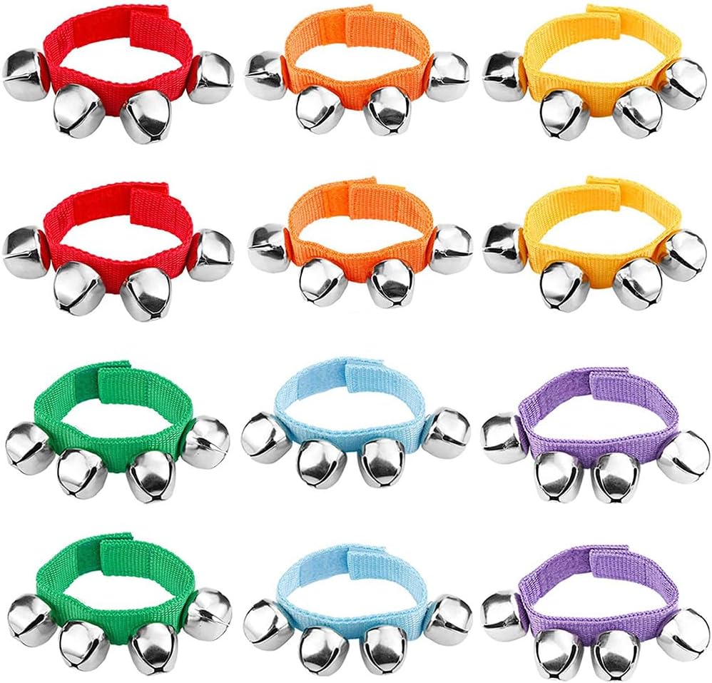 6 PCS Percussion Instruments, Wrist Bells Jingle Bells Musical Rhythm Toys - Image 8