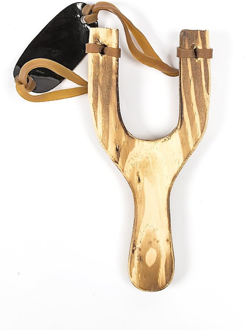 Wooden Slingshot, 2PCS Solid Wood Slingshot with Classic Construction for Outdoor Hunting Sports, Camping, Shooting, Hiking for Adults - Image 5