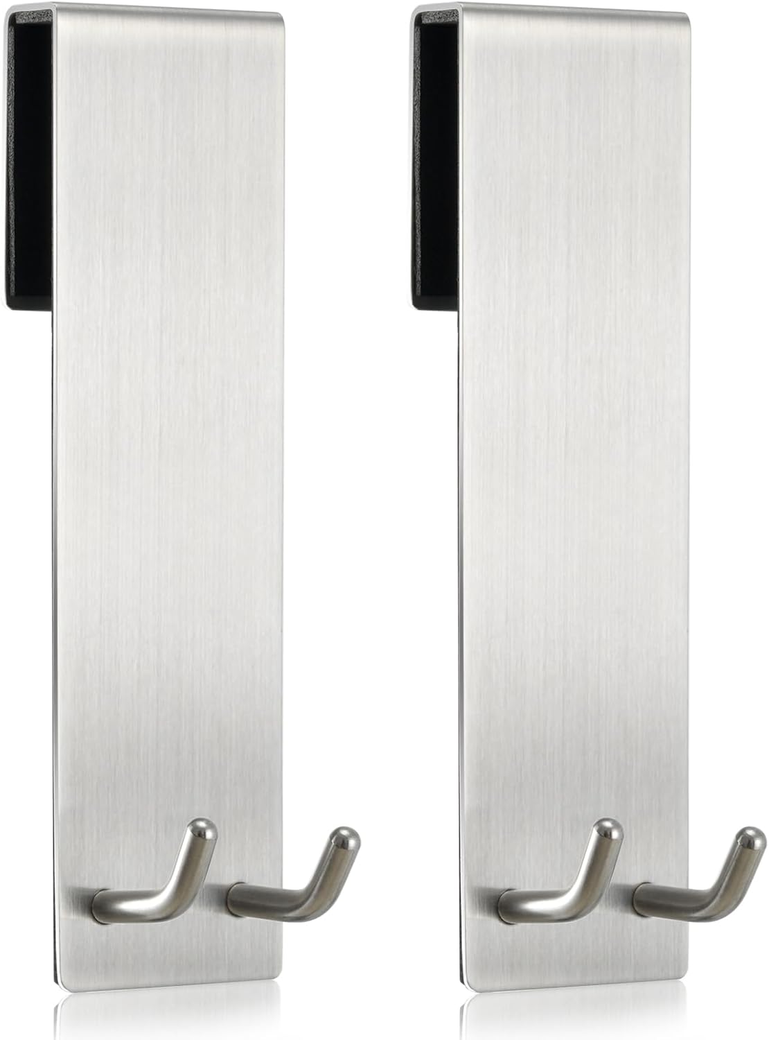 Shower Door Towel Hook Extended Length, No Drilling & Adhesive Needed Stainless Steel Bathroom Hangers for Frameless Shower Stall Wall - Image 1