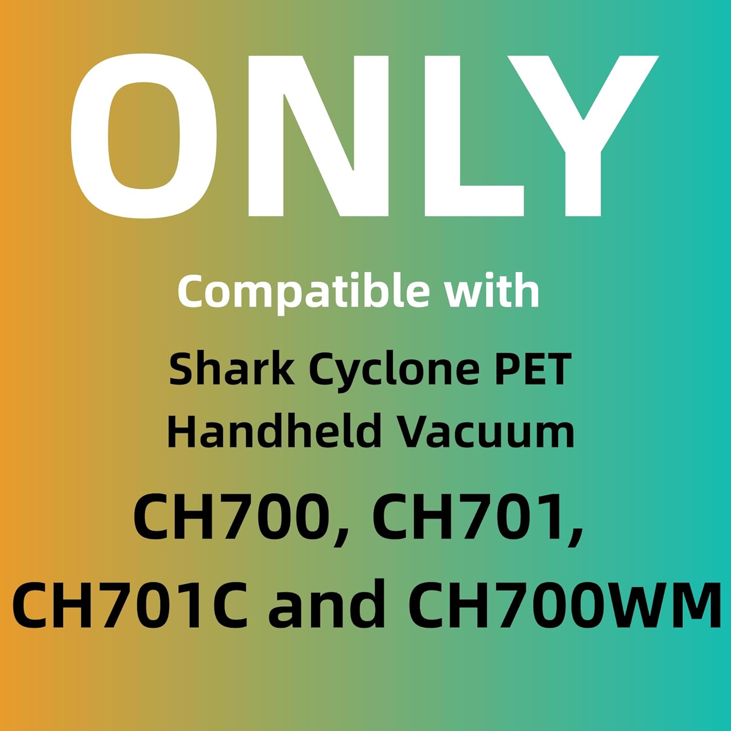 6 Pack CH701 Vacuum Filter Replacement Compatible with Shark Cyclone PET Handheld Vacuum CH700, CH701, CH701C and CH700WM, Compare to Part# XDCFCH700 - Image 2