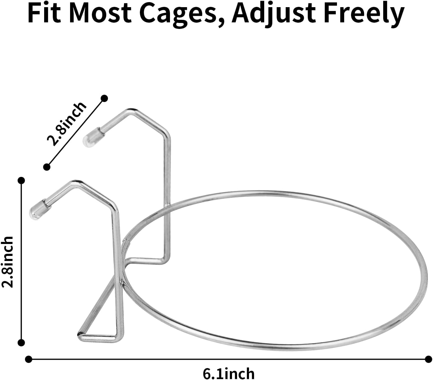 2PCS Kennel Water Bowl Hanging,Stainless Steel Puppy Bowls for Small Dog Cage,Kennel, Crate, Catio Accessories,Dog Crate Water Bowl Dish Feeder Food Holder No Spill(8oz/1cup) - Image 3