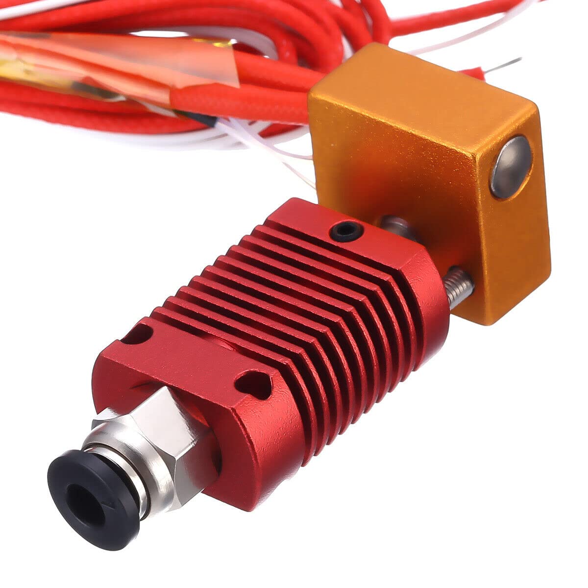 Extruder Heater Hot End Kit, Assembled MK8 Extruder Hot end Kit with 0.4mm Nozzle Silicon Sock Compatible with Creality Ender 3, Ender 3 Pro, Ender 3 V2 - Image 6