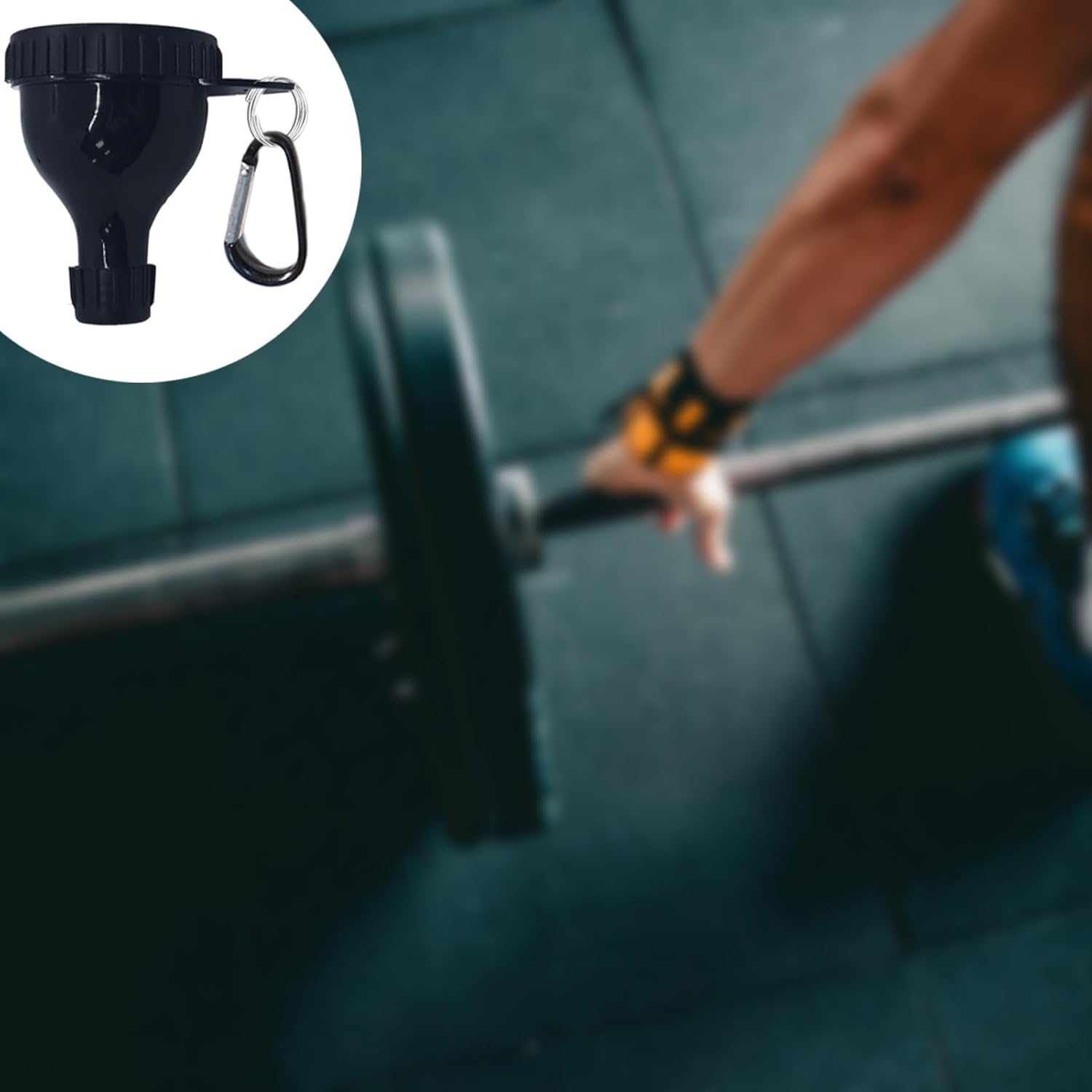2 Pack Protein Powder Container to Go - Mini Funnel with Keychain and Keyring, Water Bottle Funnel for Shakers - Image 5