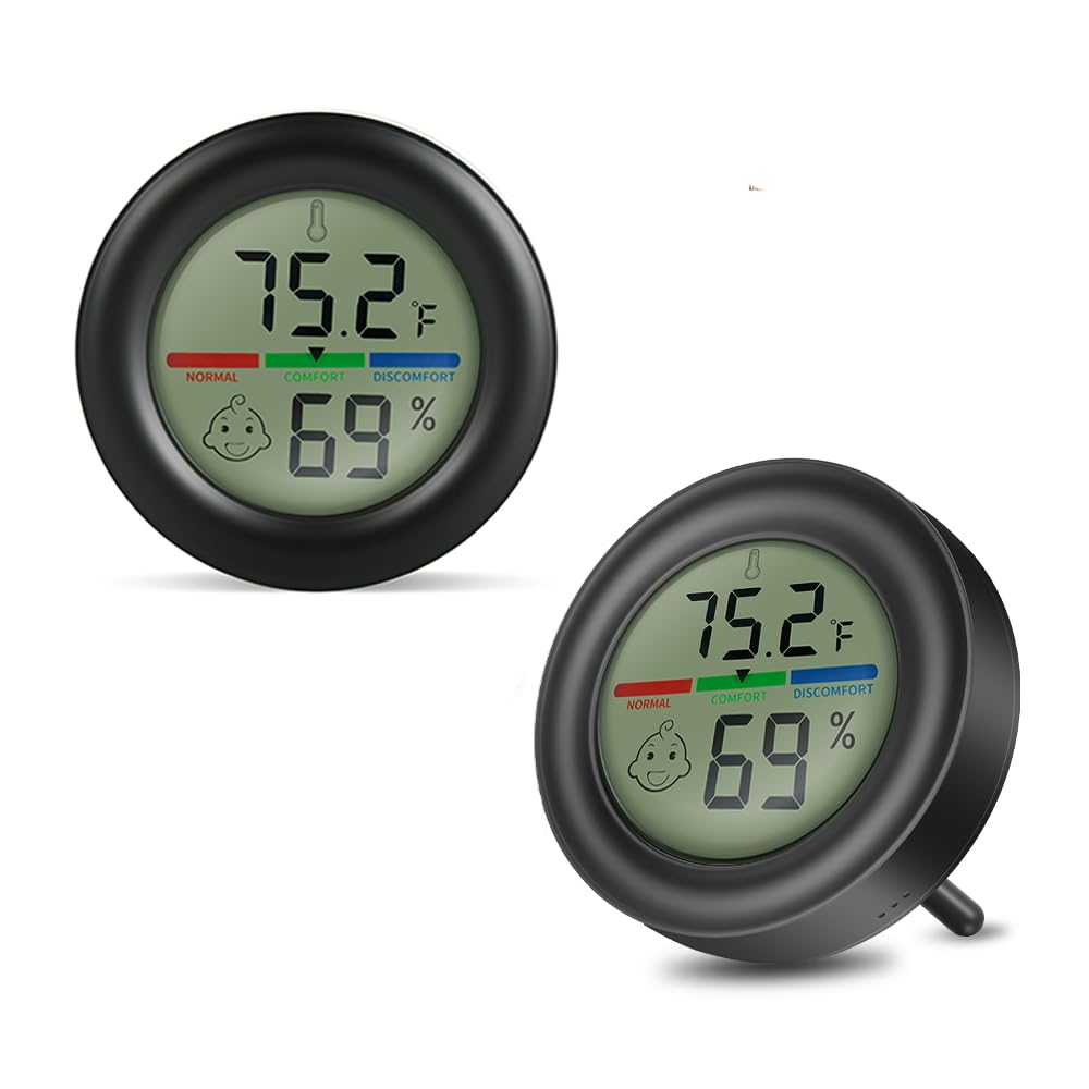 Digital Hygrometer Indoor Thermometer Humidity Meter Room Temperature Hydrometer Monitor Gauge for 3D Printer, Home, Office, Greenhouse, Incubators - Image 1