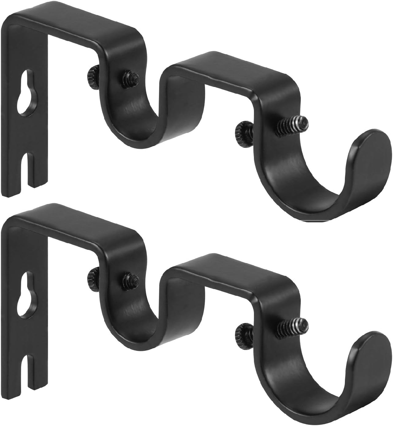 Heavy Duty Double Curtain Rod Brackets, 1