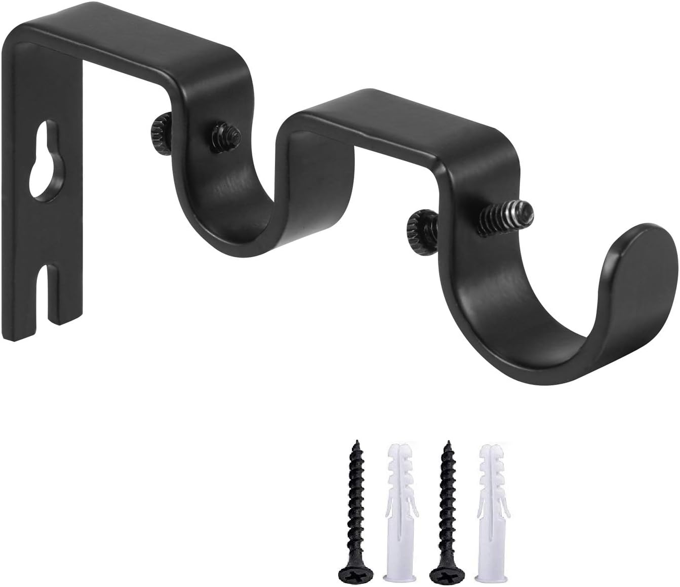 Heavy Duty Double Curtain Rod Brackets, 1