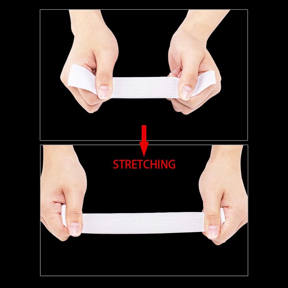 Elastic Bands for Sewing White 1 Inch 12 Yard High Elasticity Knit Spool Sewing Band for Waistbands Pants Clothes and Crafts DIY, - Image 6