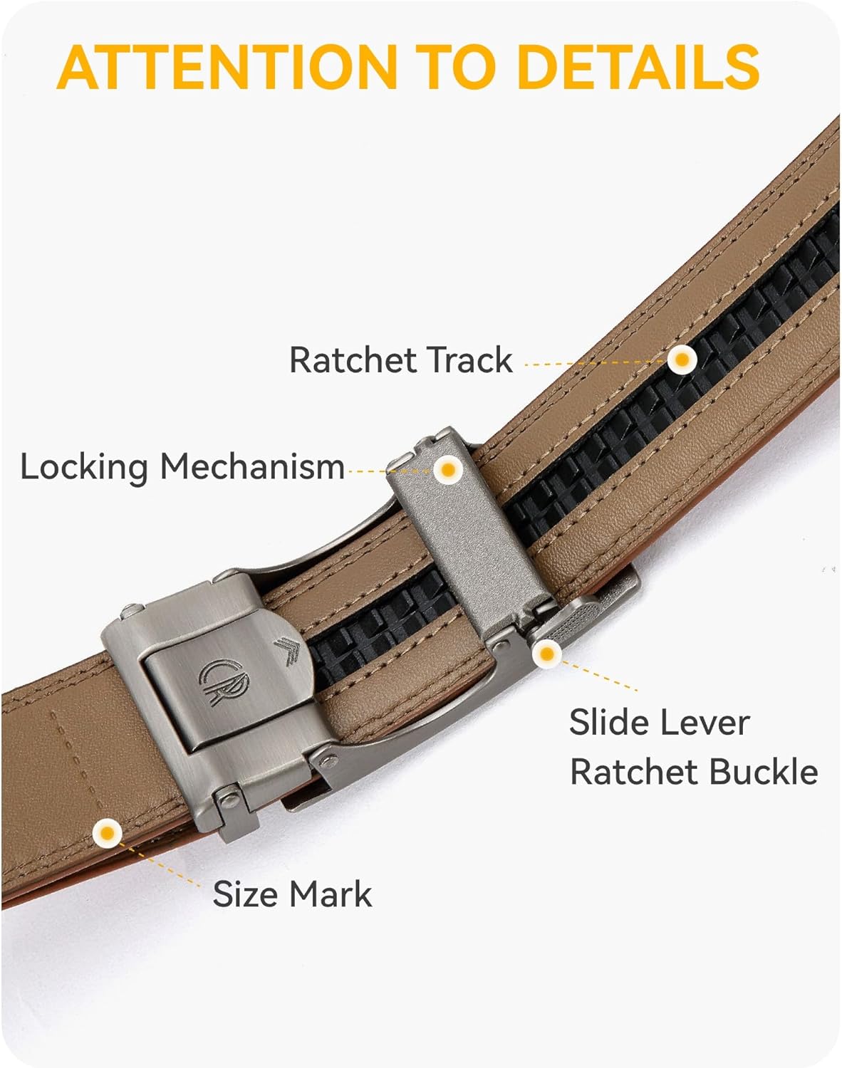 Ratchet Belts Men, 1 3/8
