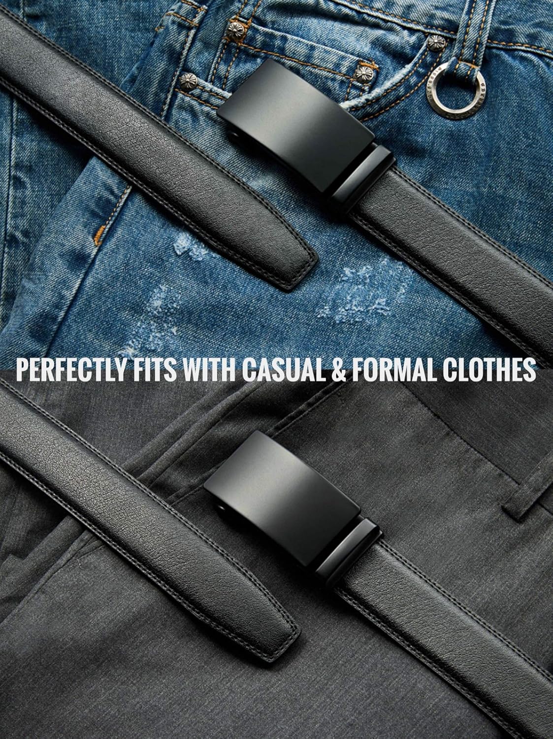 Ratchet Belts Men, 1 3/8