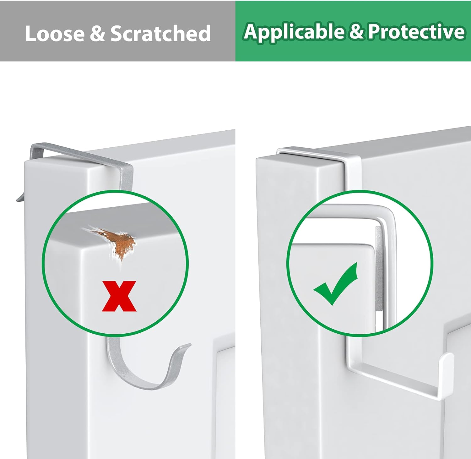 Over The Door Hooks 10 Pack, Z-Shaped Door Hanger Hook Fits The 1 3/8