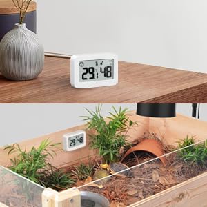 2-Pack Mini Hygrometer Indoor Thermometer, Humidity Gauge with ℃/℉ Switch, Humidity Meter Digital Temperature Monitor for Greenhouse Babyroom Cellar Reptile Incubator Closet - Image 8